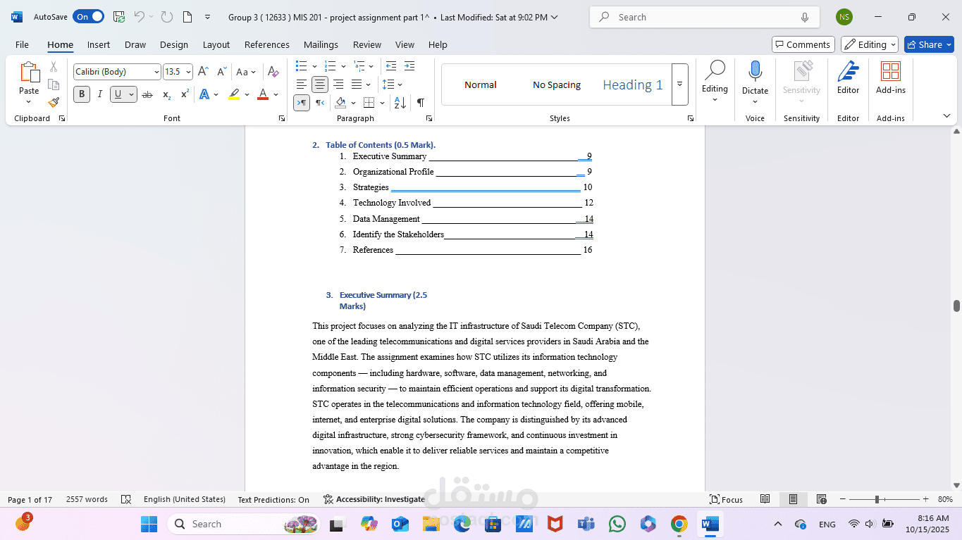 Academic assignments & Reports writing in English