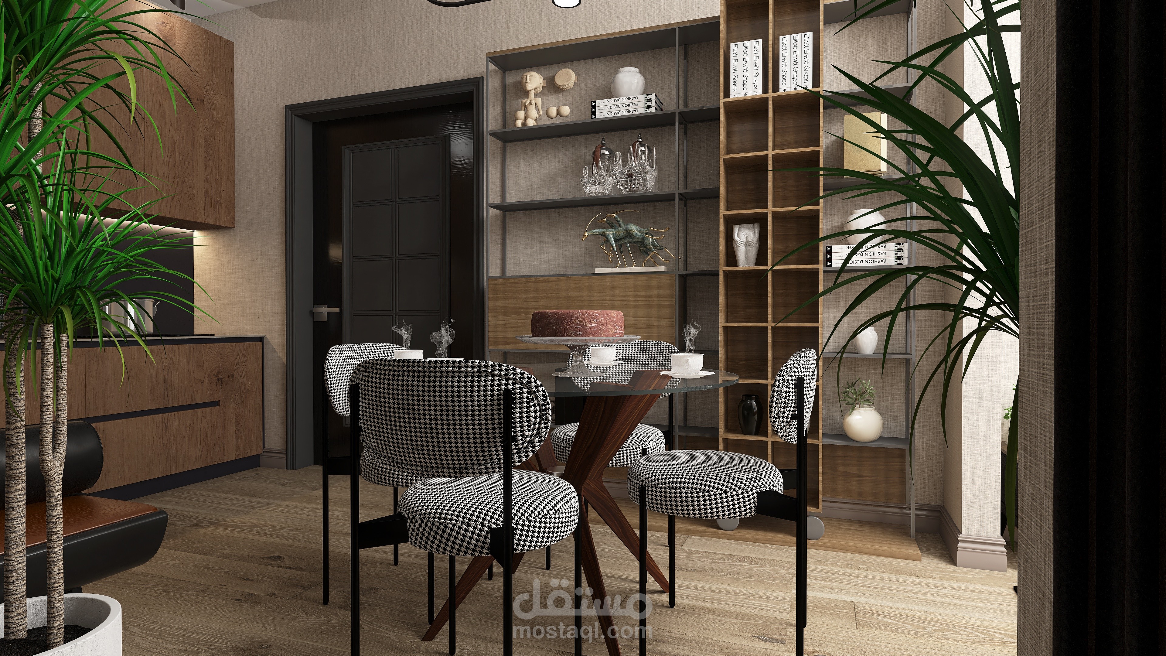 تصميم داخلي مودرن - تناغم الفخامة والراحة (Modern Luxury Living)
