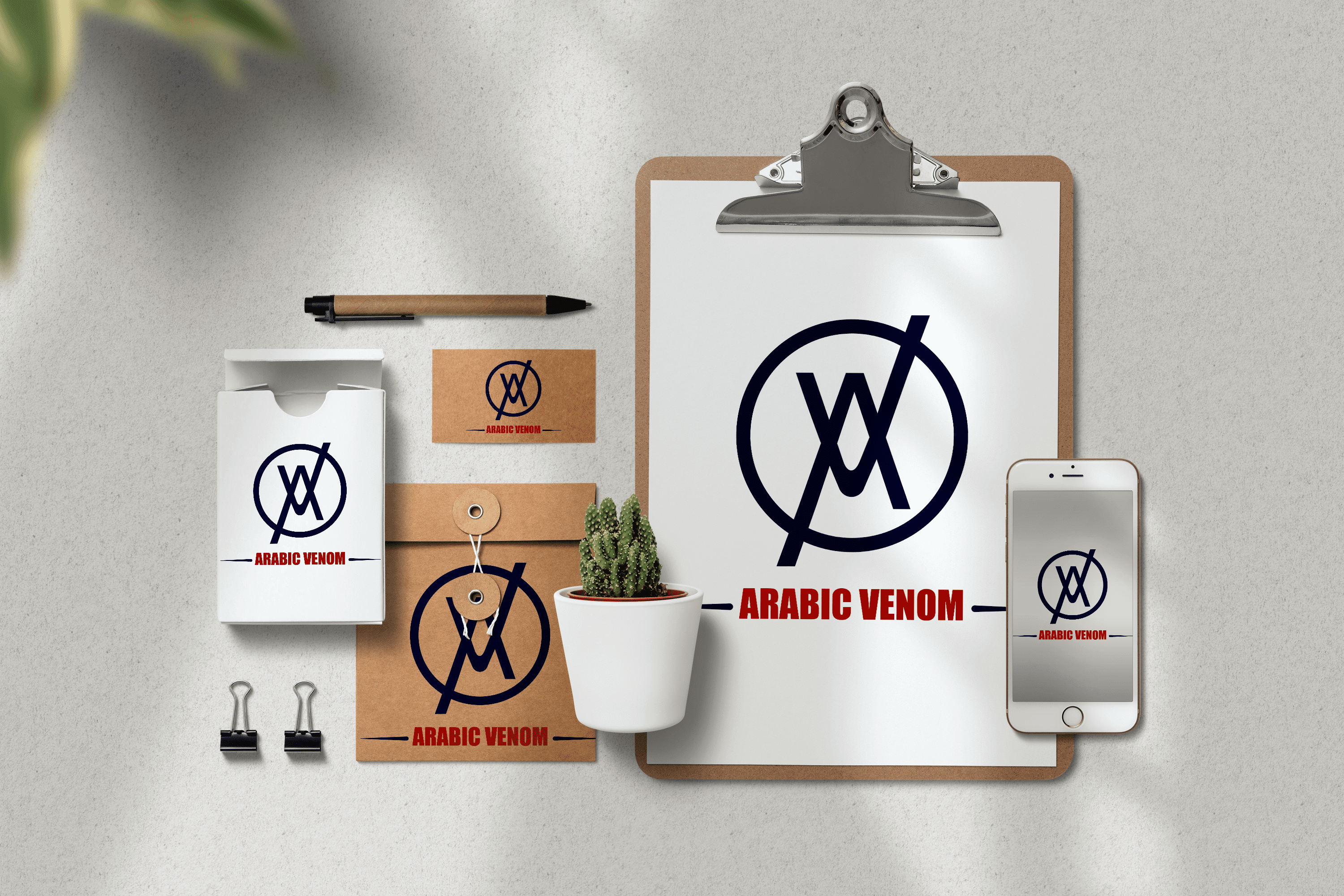 تصميم شعار arabic venom