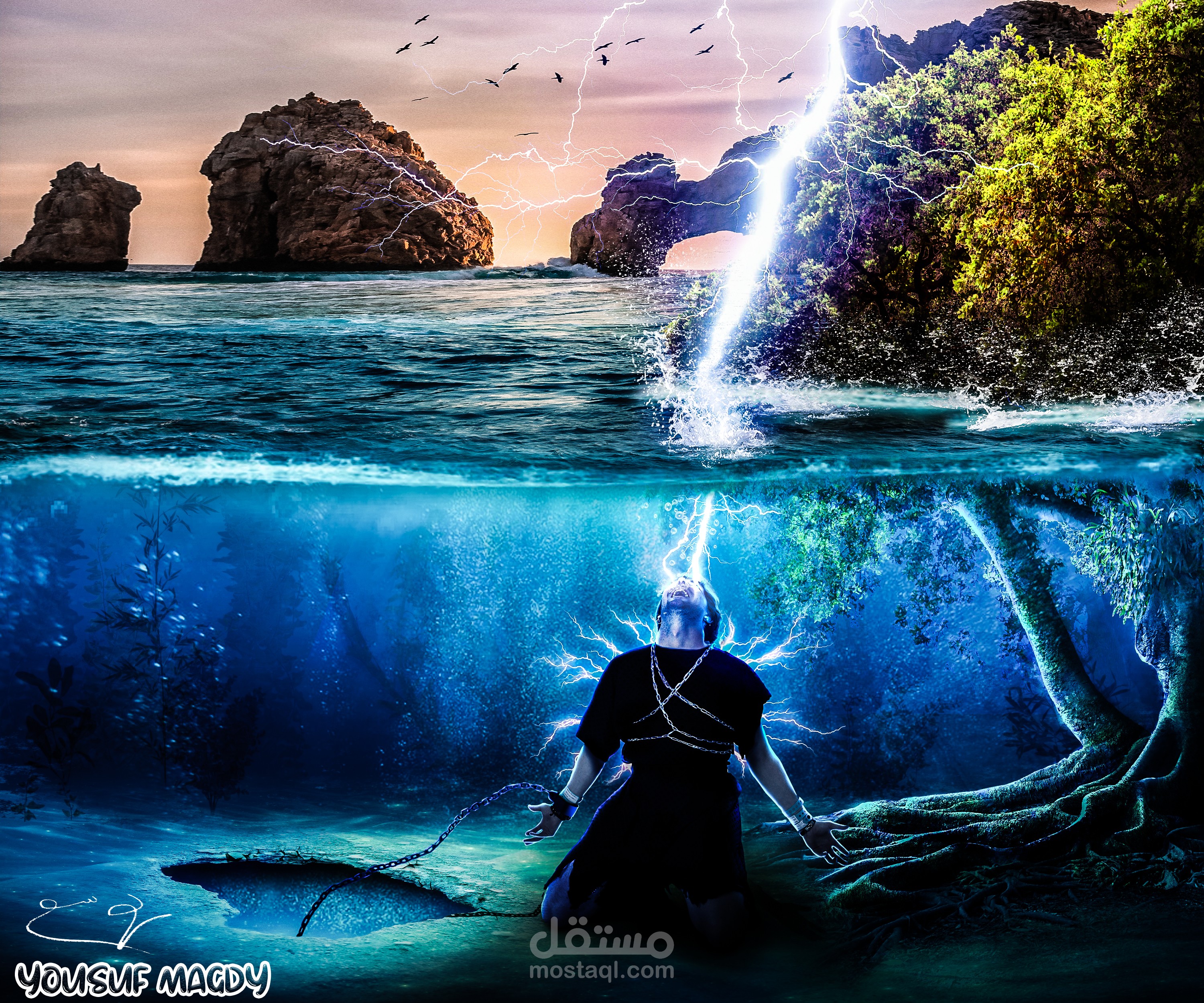 دمج الصور photo manipulation