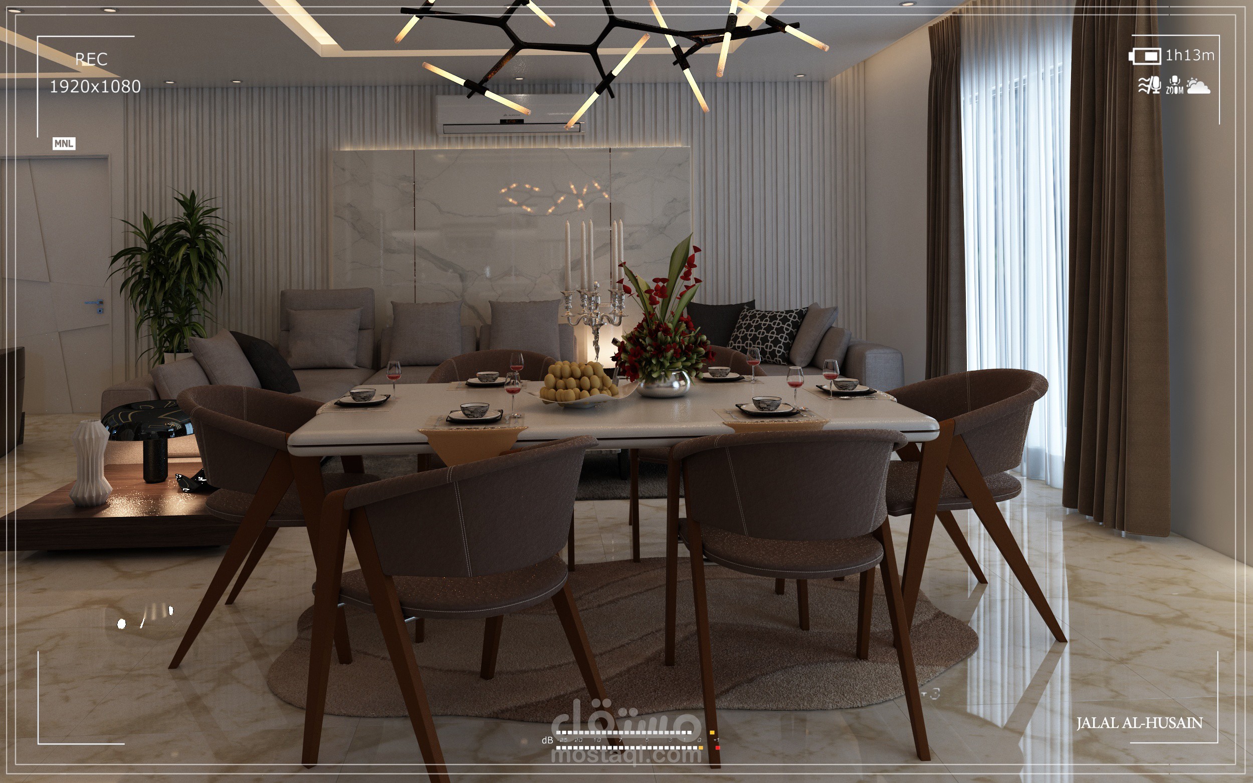 تصميم صالة معيشة MODERN