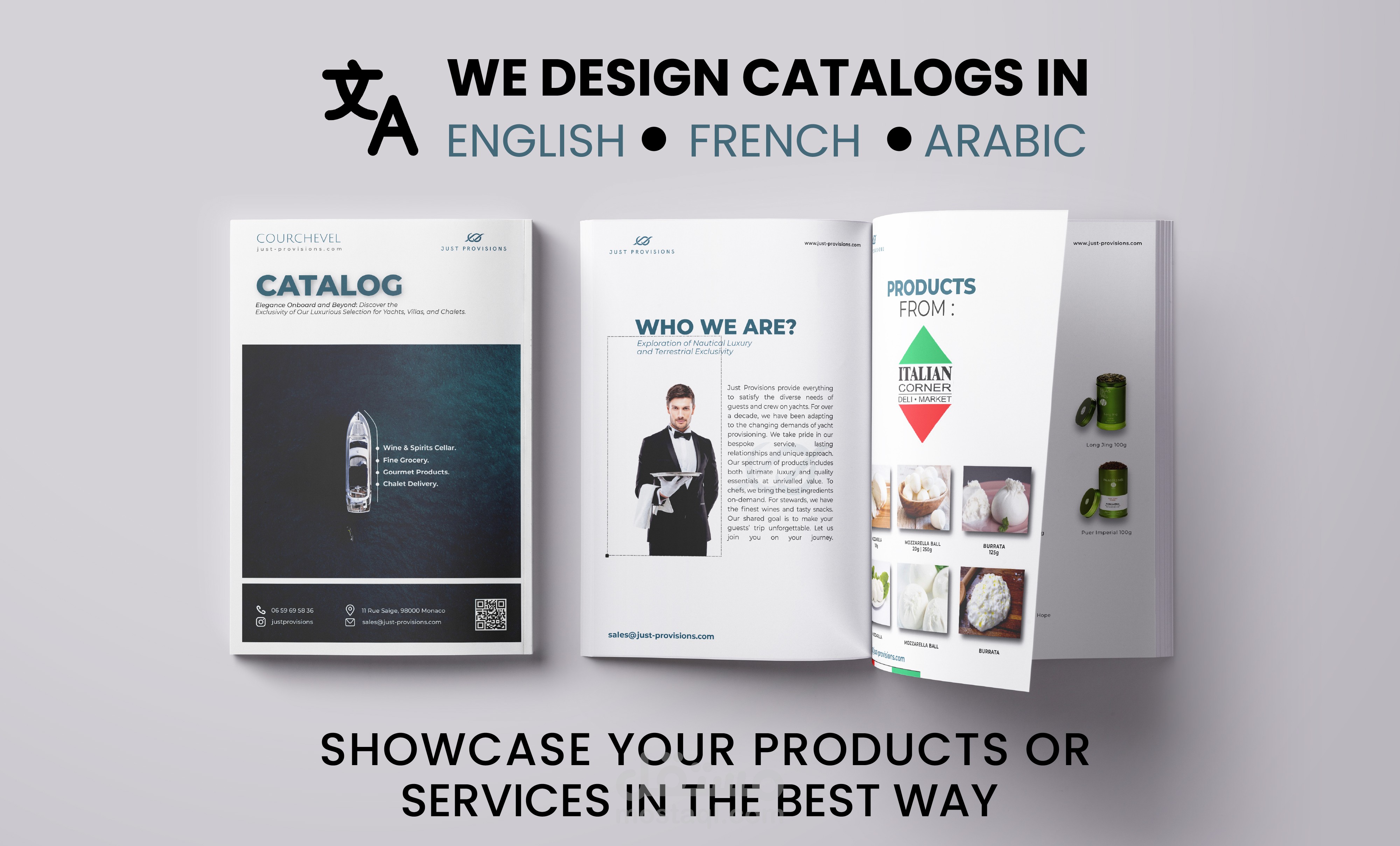 كتالوج مورد منتجات غذائية فخمة _ Catalog of luxury food products supplier