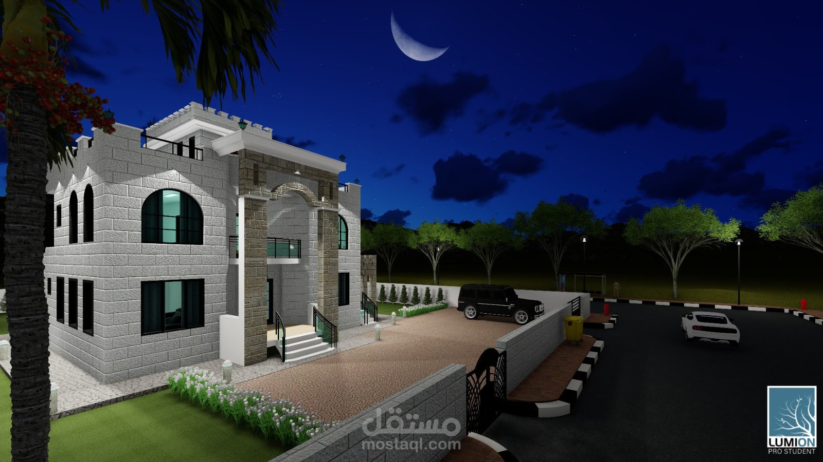 تصميم خارجي للمبنى 3D modeling