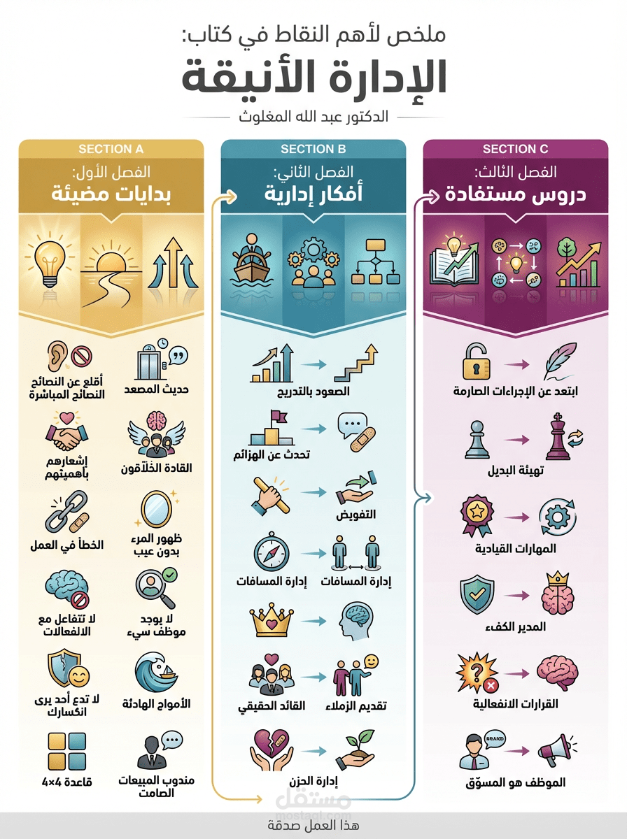 انفو جرافيك عن الادارة