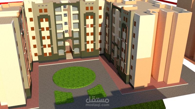 تحويل مخطط معمارى الى مخطط مجسم 3d