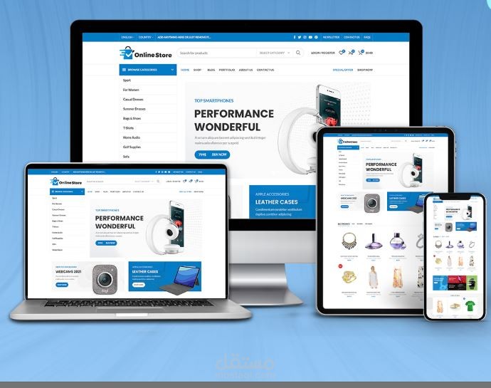 بما أن هذا المشروع يخص التجارة الإلكترونية (E-commerce)، فالترجمة يجب أن تركز على "البيع" و"الاحترافية التقنية" لجذب أصحاب المتاجر والشركات التجارية.