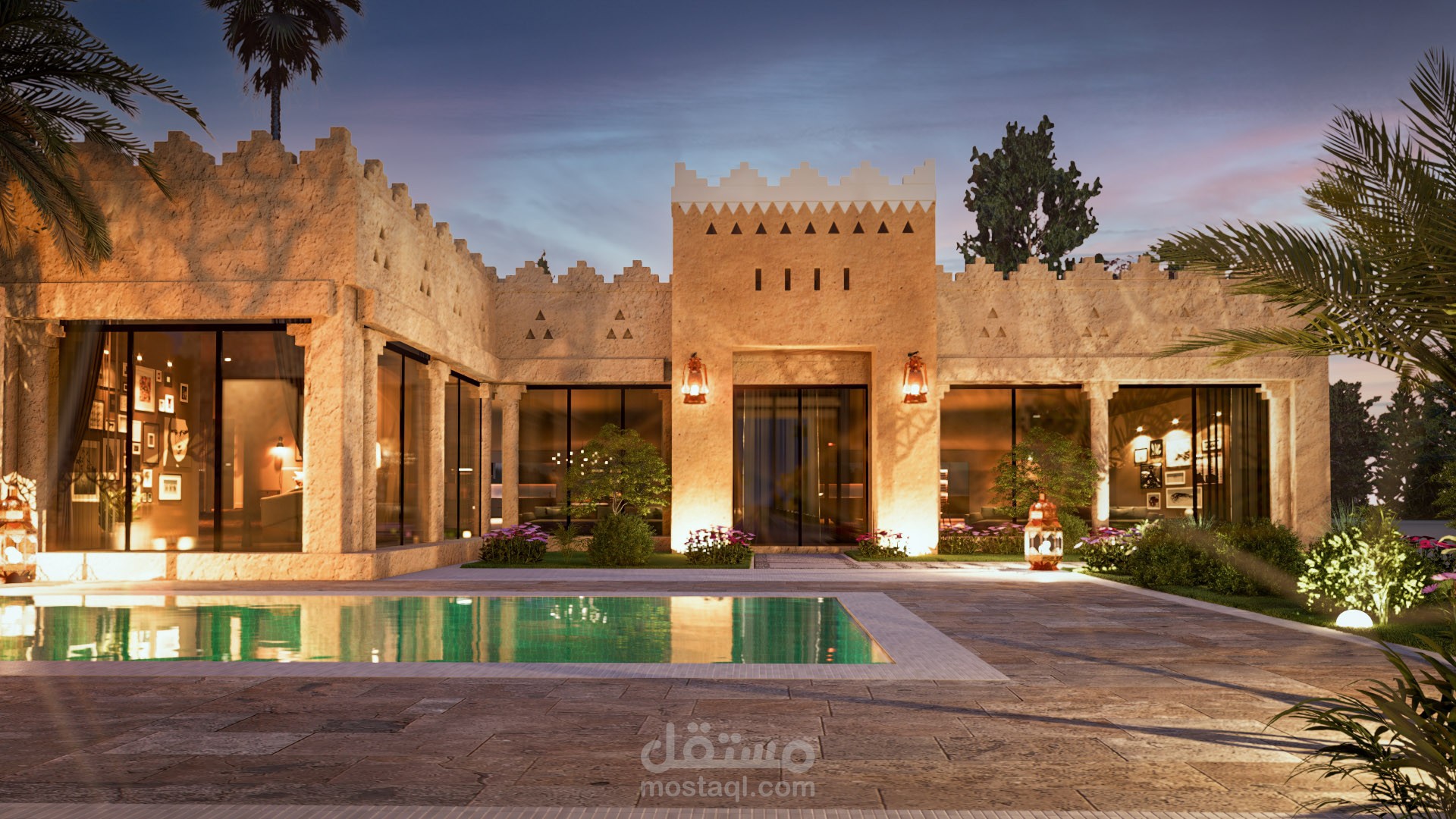 تصميم استراحة  خاصة
