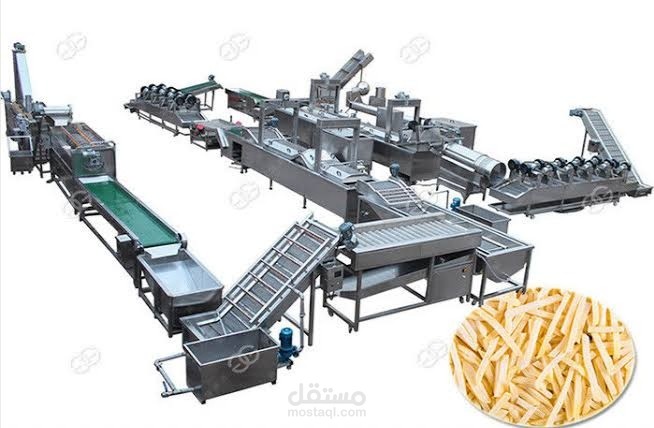 دراسة جدوى شاملة لمصنع بطاطس نصف مقلية
