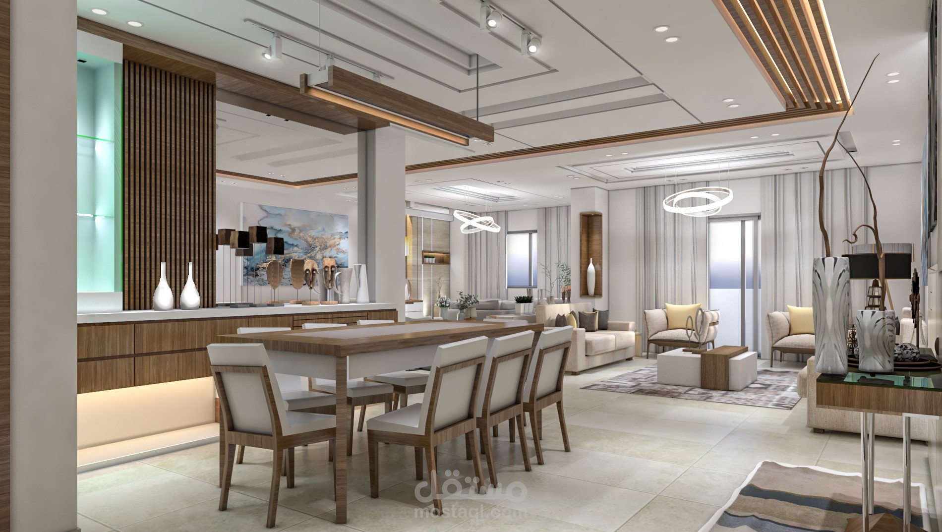 تصميم داخلي شقة سكنية