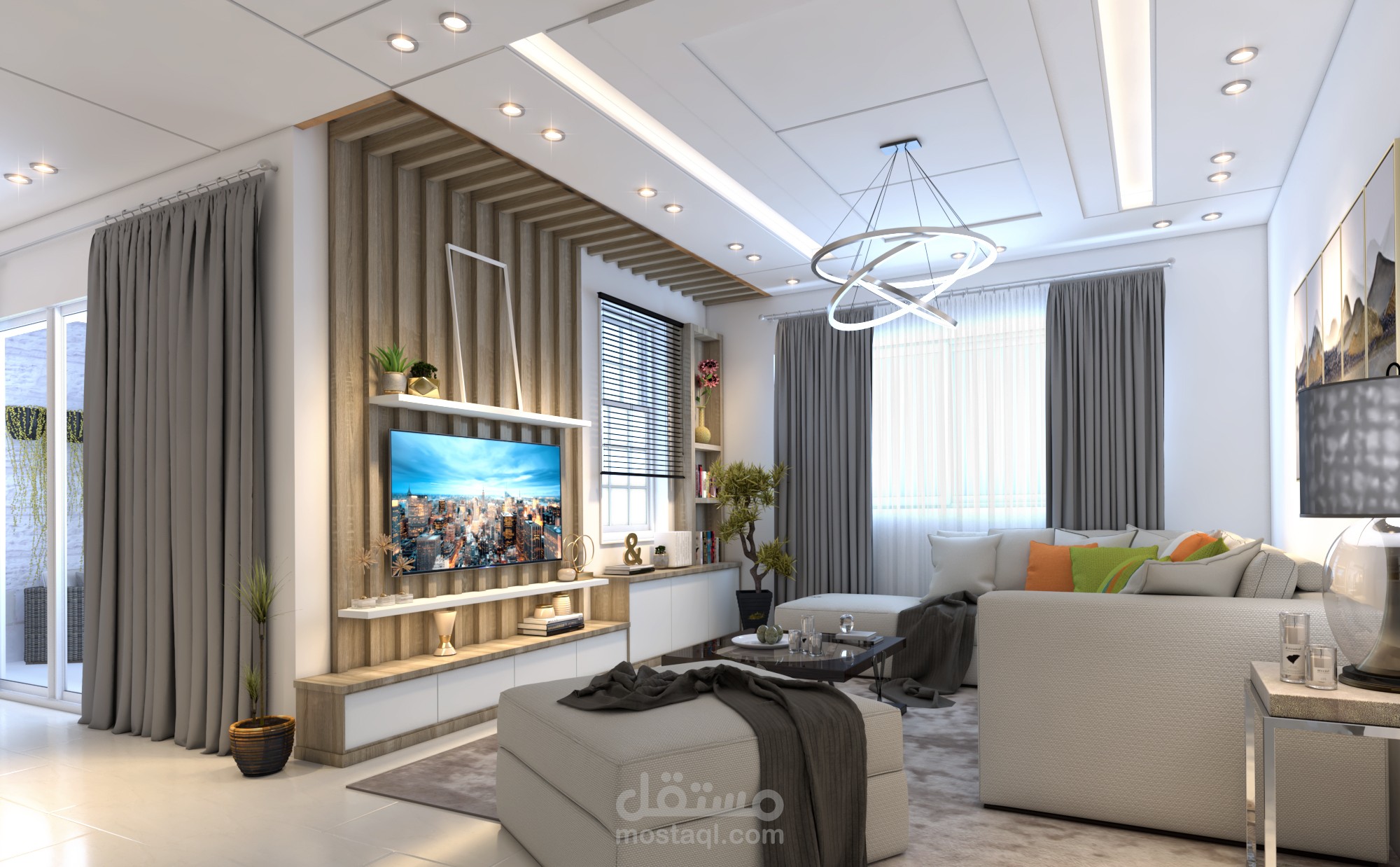 تصميم داخلي شقة سكنية