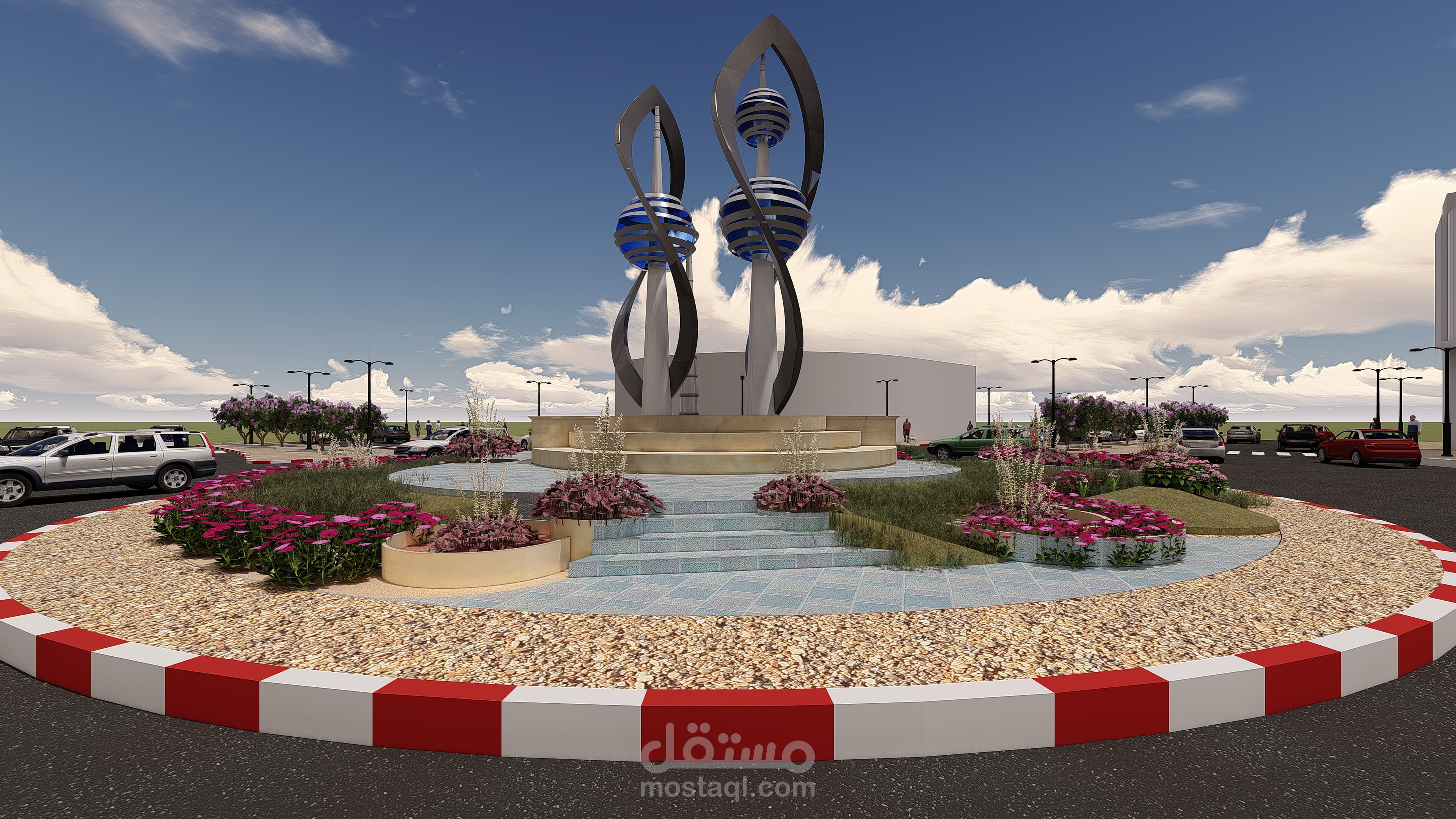 تصميم نصب لمدينة الكويت