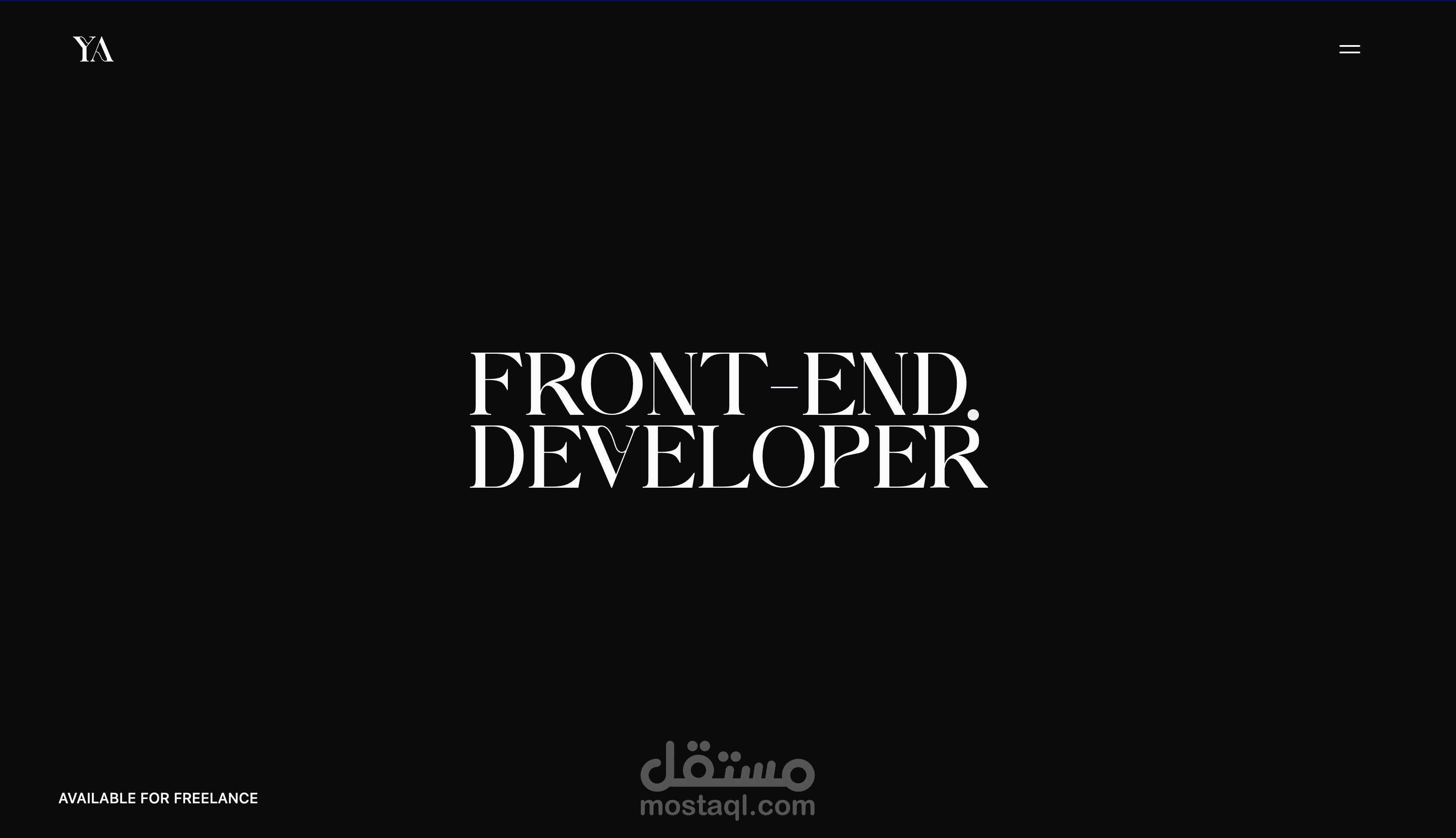 موقعي الشخصي | Personal Portfolio