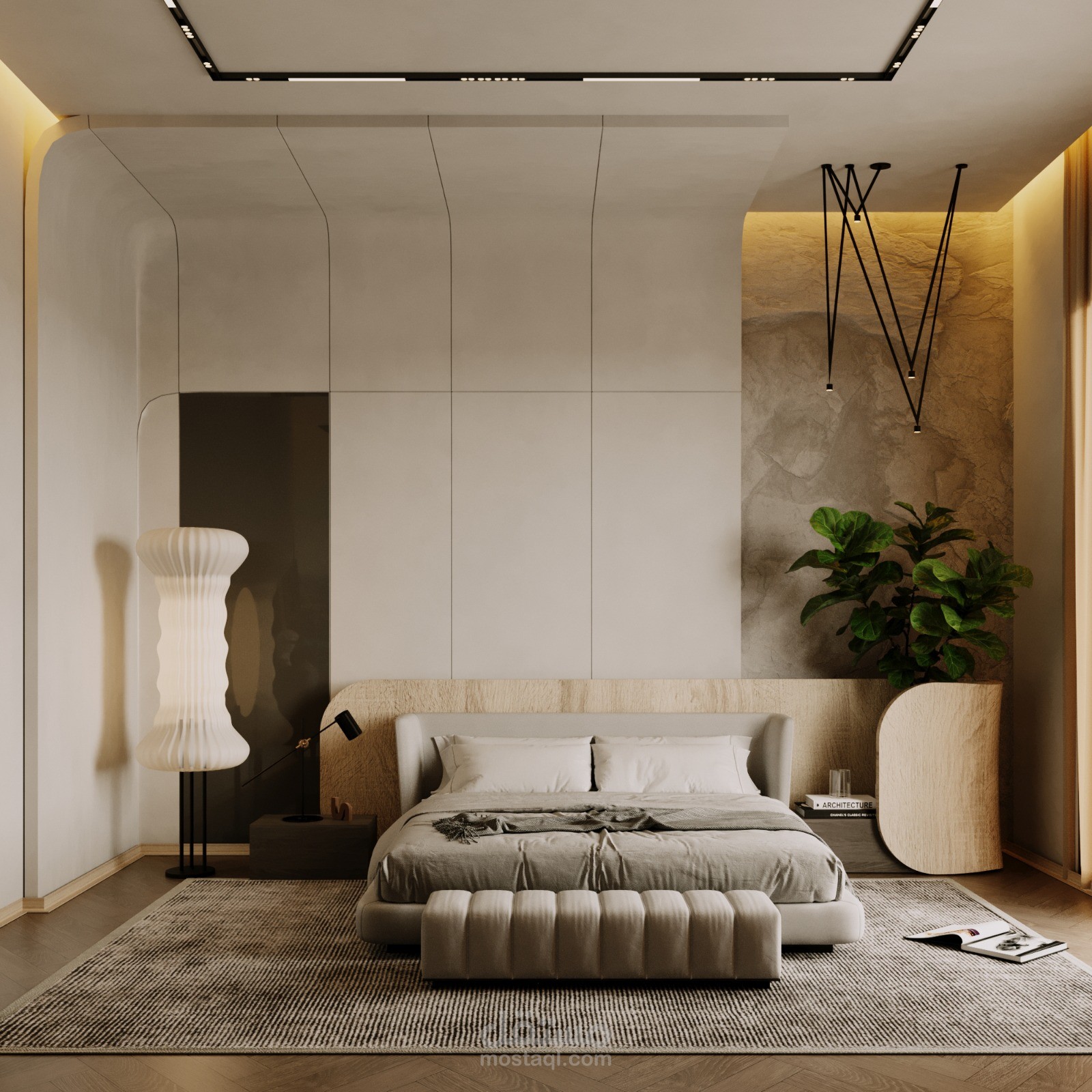 interior design Luxury bed Room