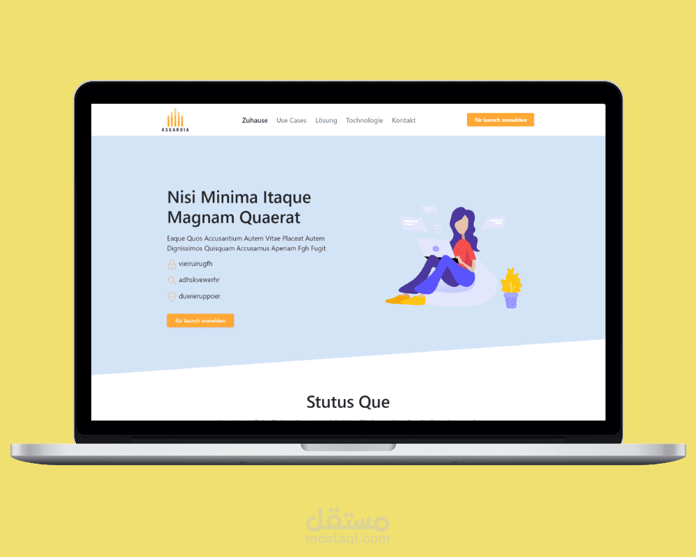 صفحة هبوط بسيطة وسريعة - landing-page