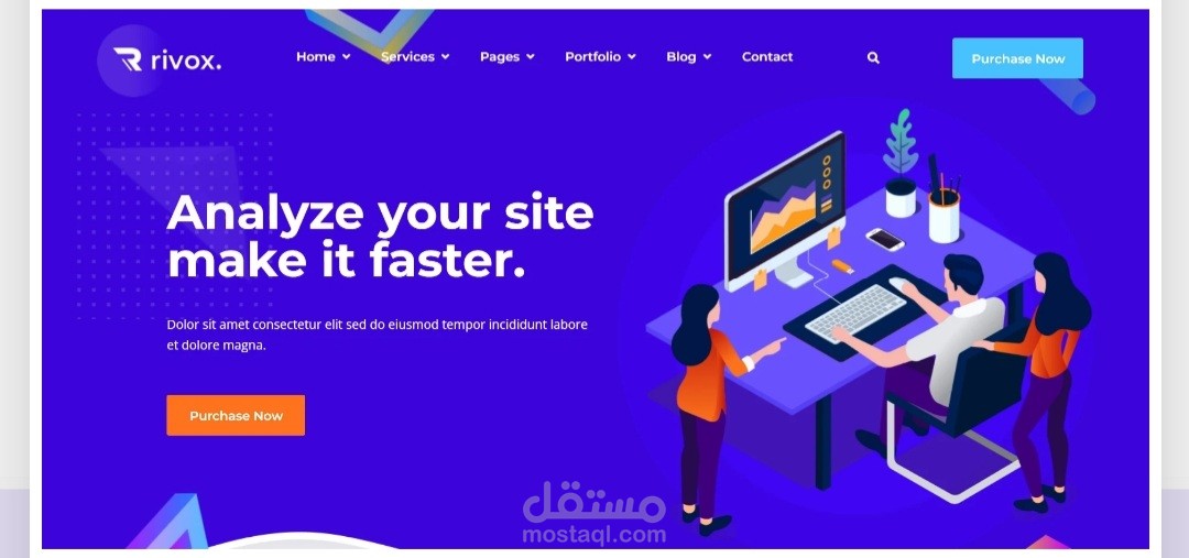تصميم وتطوير موقع تفاعلى سريع الاستجابة وربطه بالهاتف وعمل تطبيق اندرويد و اى أو اس