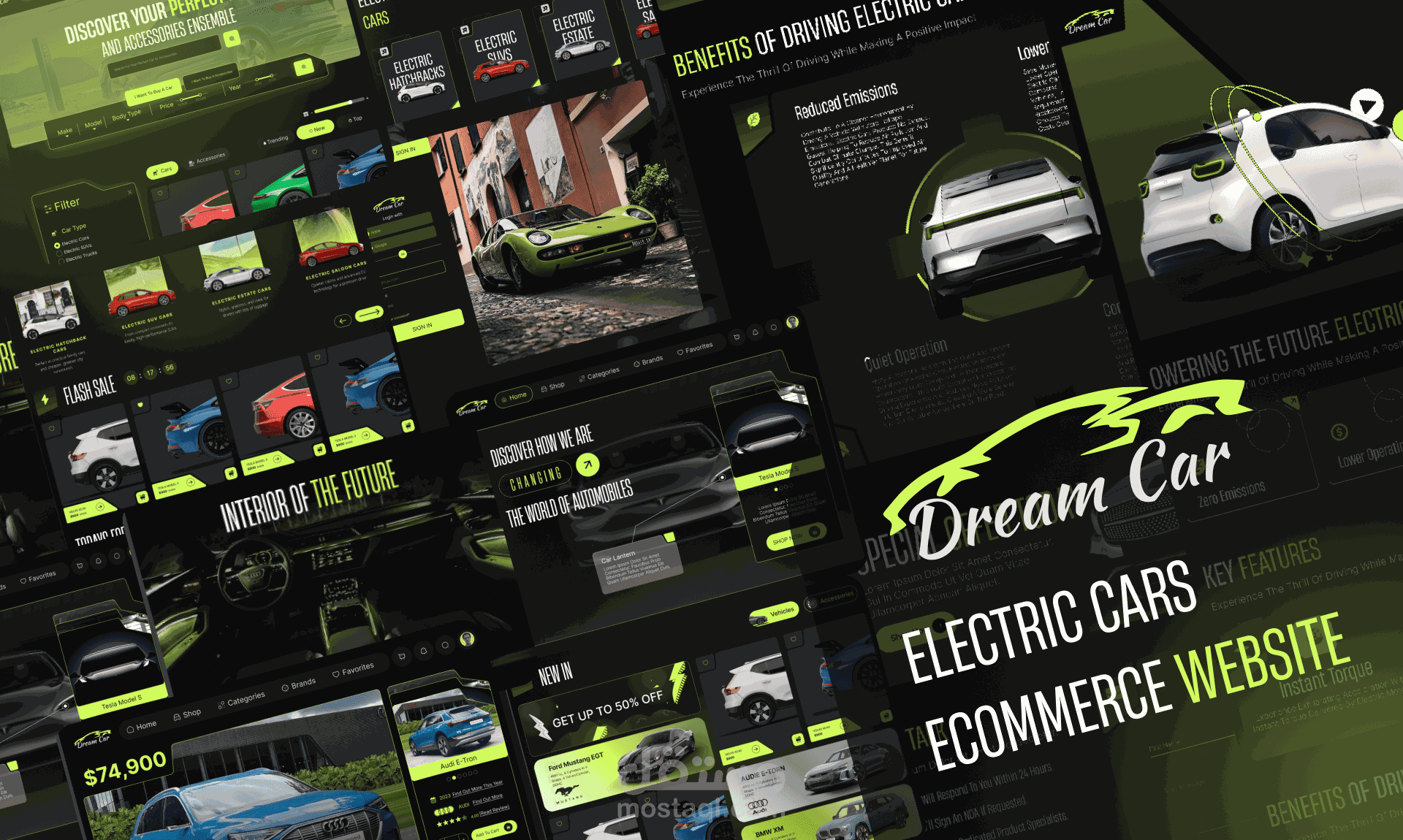 An electric Cars Sales e-commerce Website