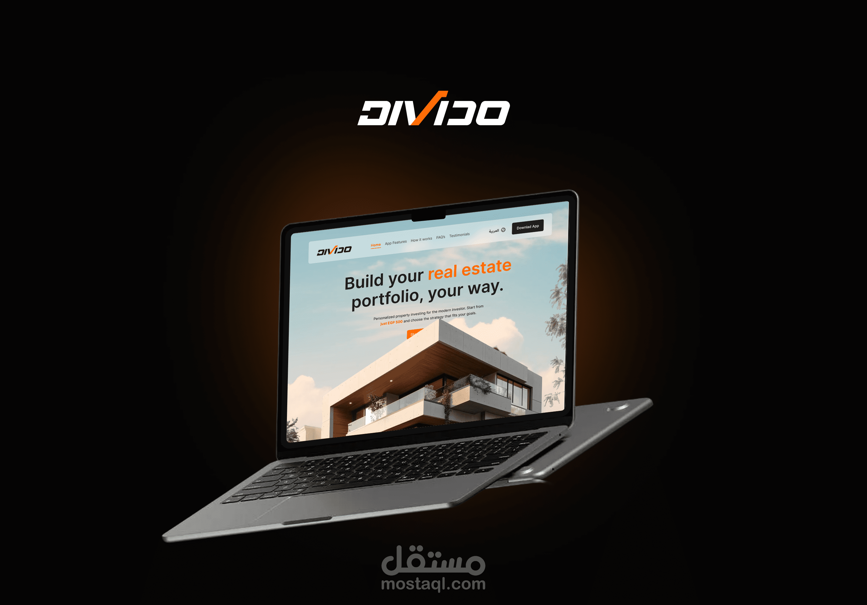 Divido Landing Page - App Download Experience