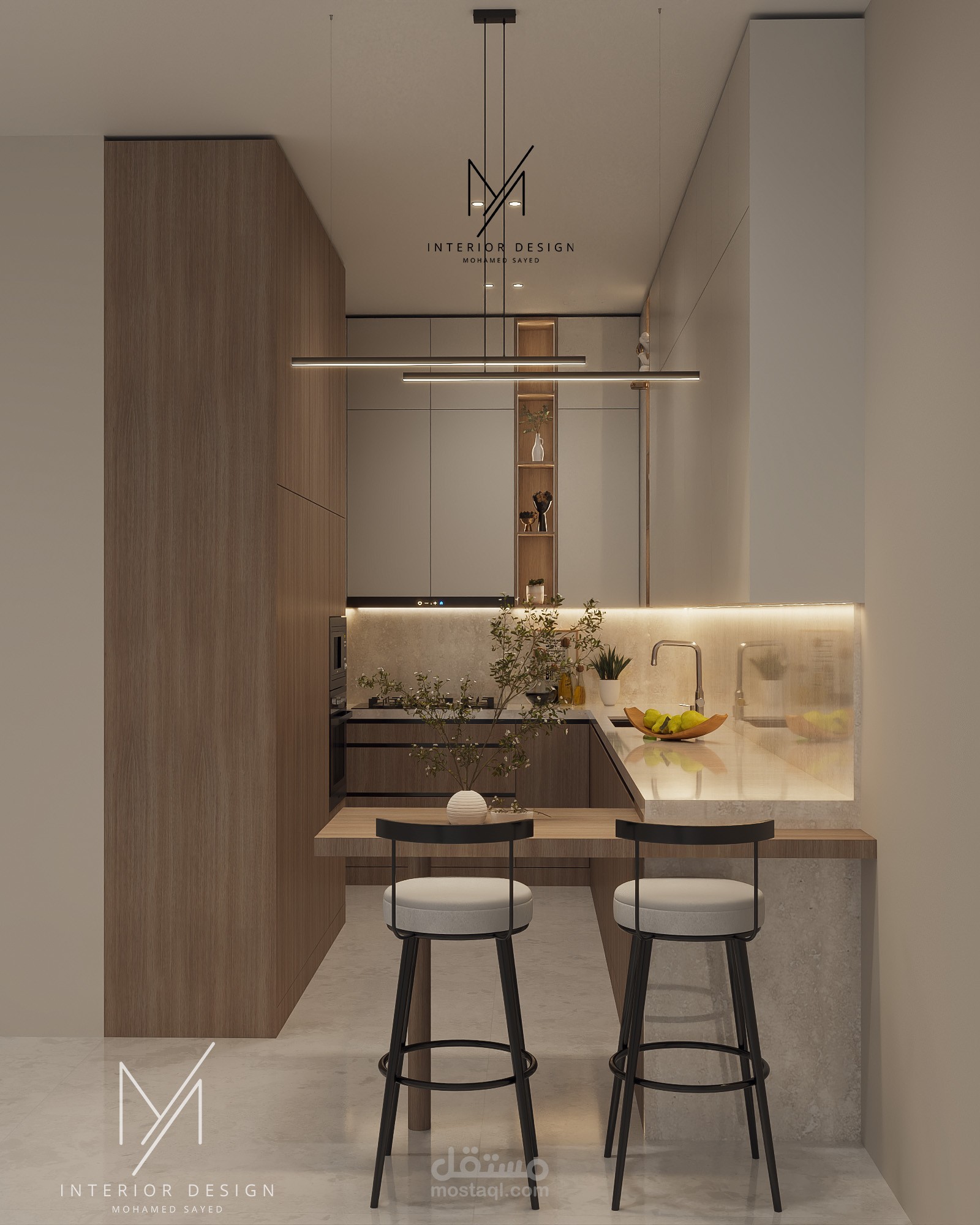 مطبخ تحضيري في شاليه