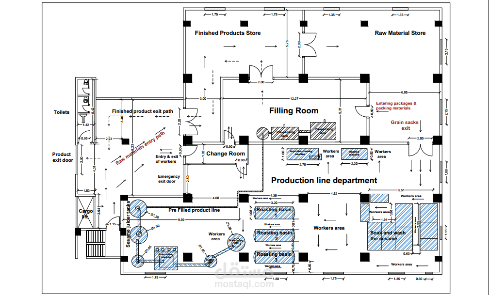 تصميم مشروع على برنامج AutoCAD
