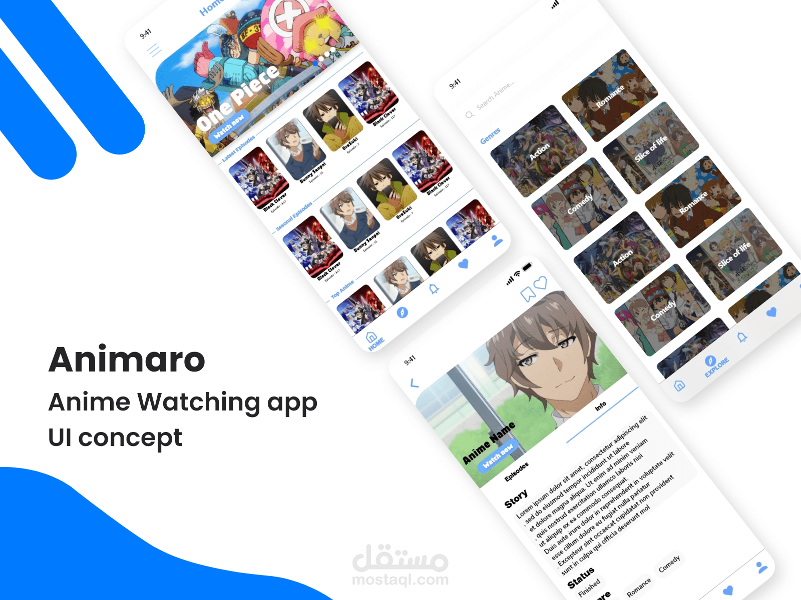 Animaro - Anime UI App