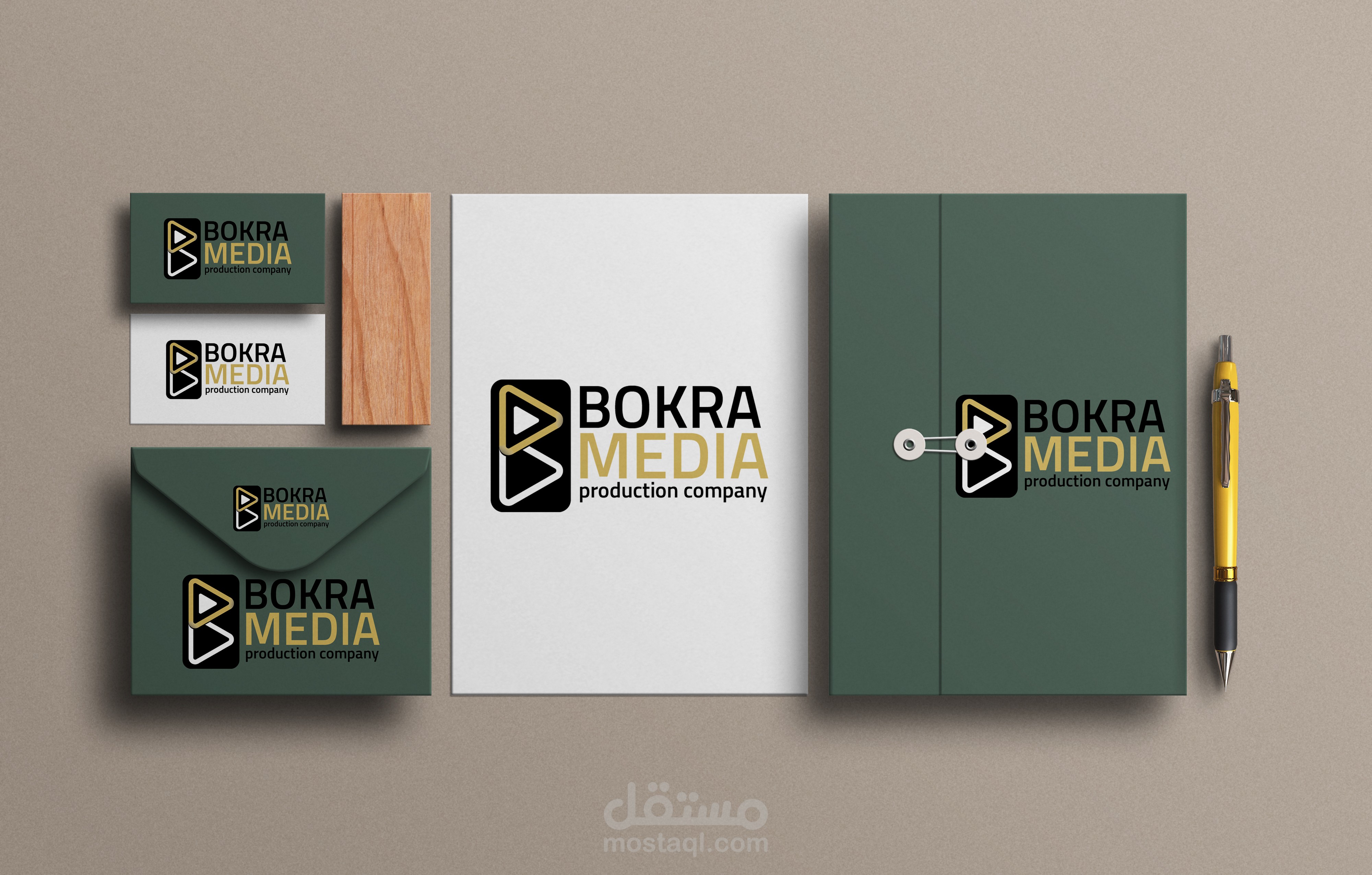 تصميم شعار و بزنس كار  بكرة ميديا