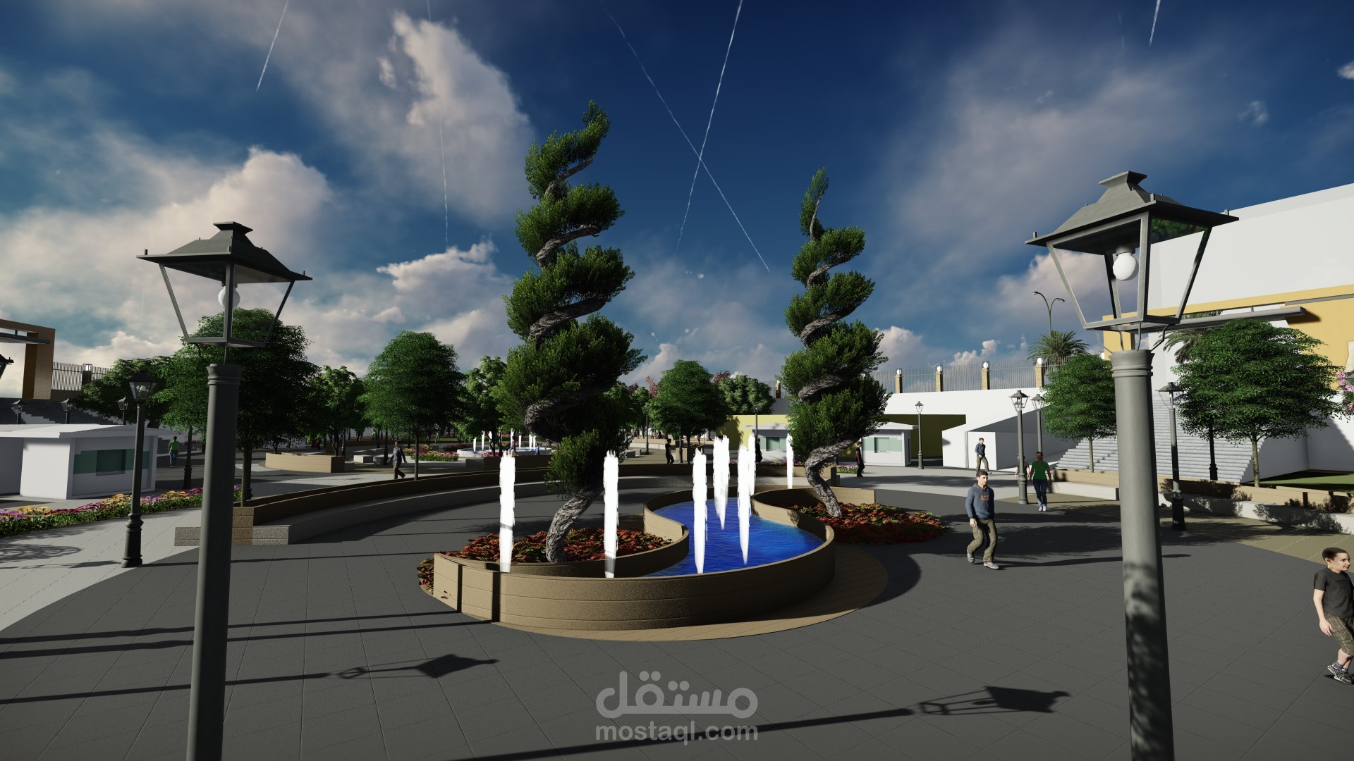 تصميم حديقة عامة(برشلونة)