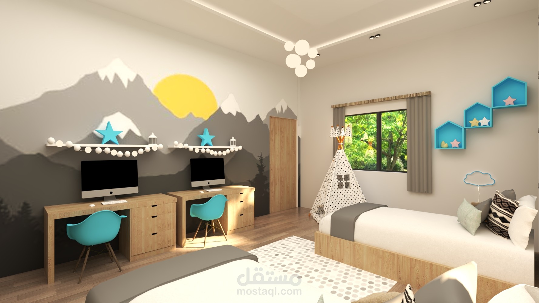 غرفة نوم اطفال (اولاد) مدينة الرياض