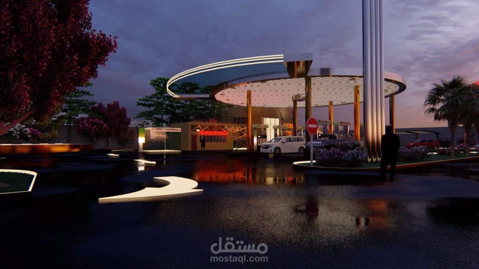 تصميم محطة وقود فئة ب