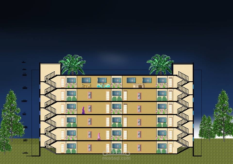 تصميم عمارة سكنية