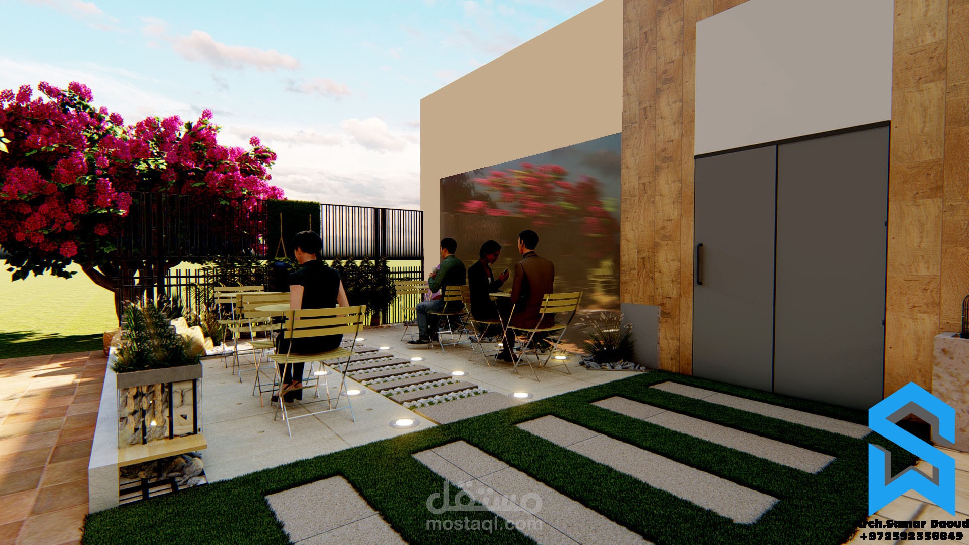 تصميم استراحة لموظفين شركة