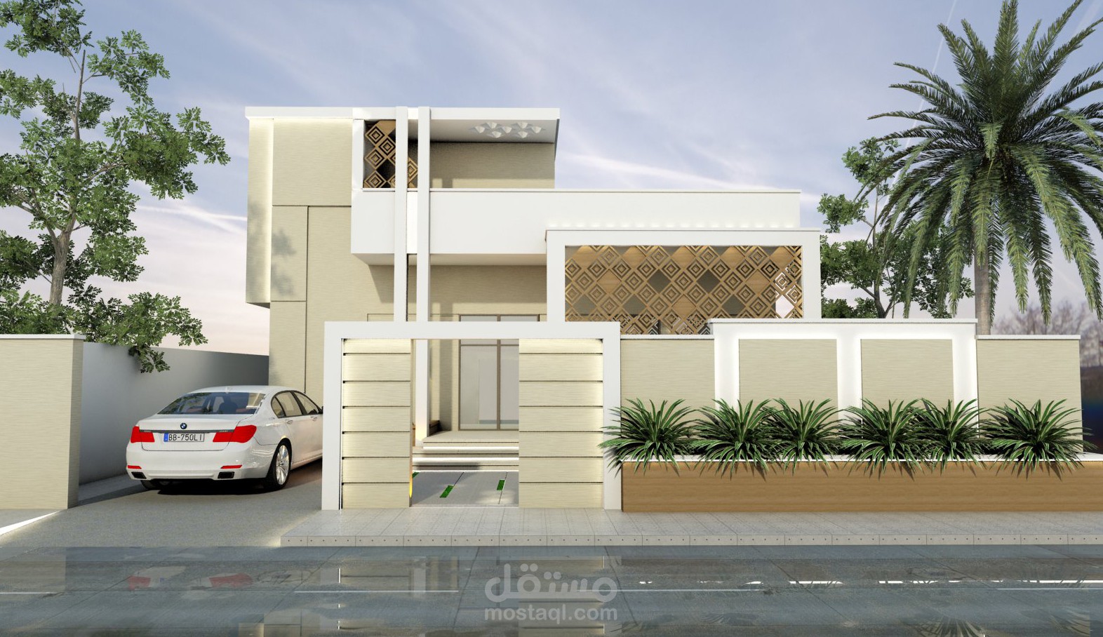 تصميم مودرن لمنزل سكني