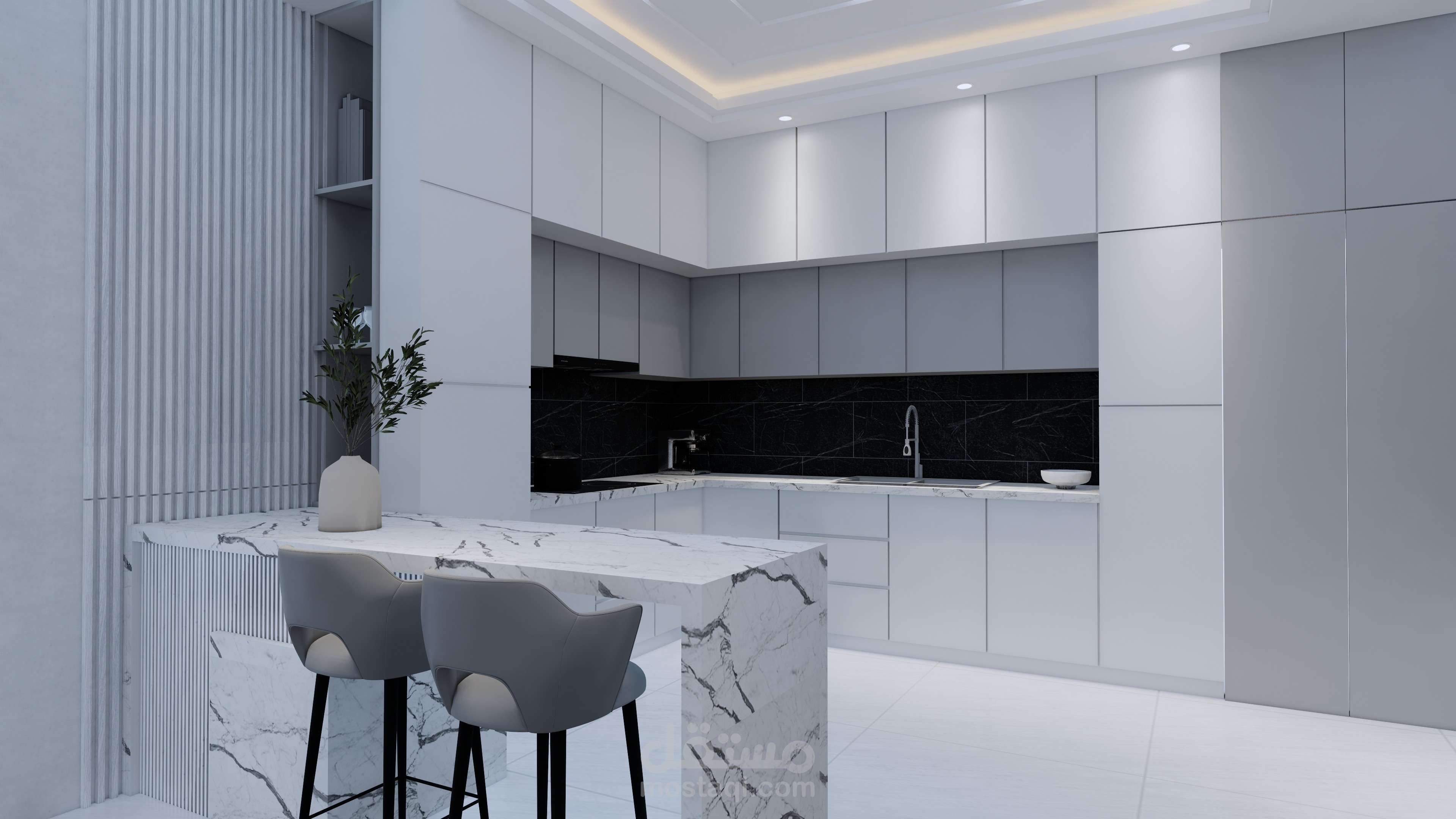 تصميم داخلي لمطبخ