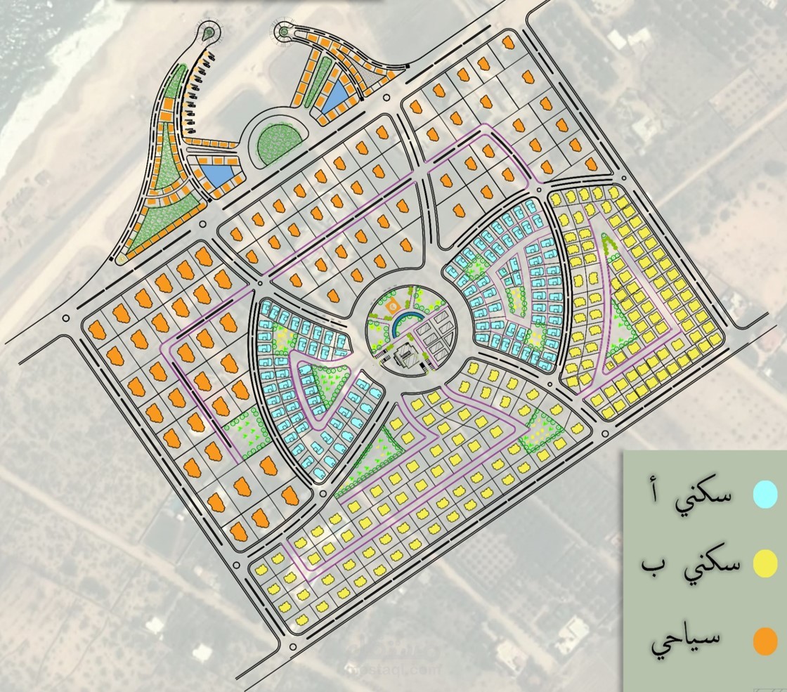 مشروع تخطيط منطقة سكنية بطابع سياحي