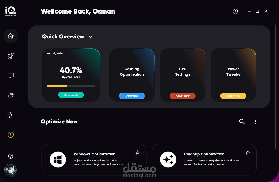 Game Enhancer Application
