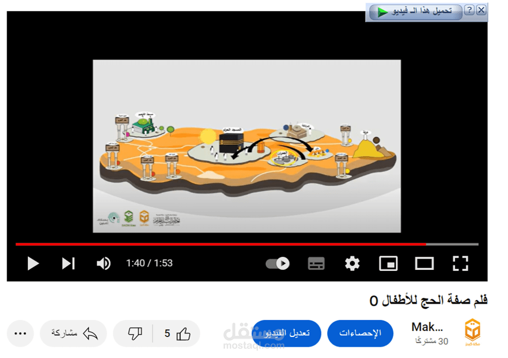 فلم صفة الحج للأطفالhttps://mostaql.com/freelancers?country=sa