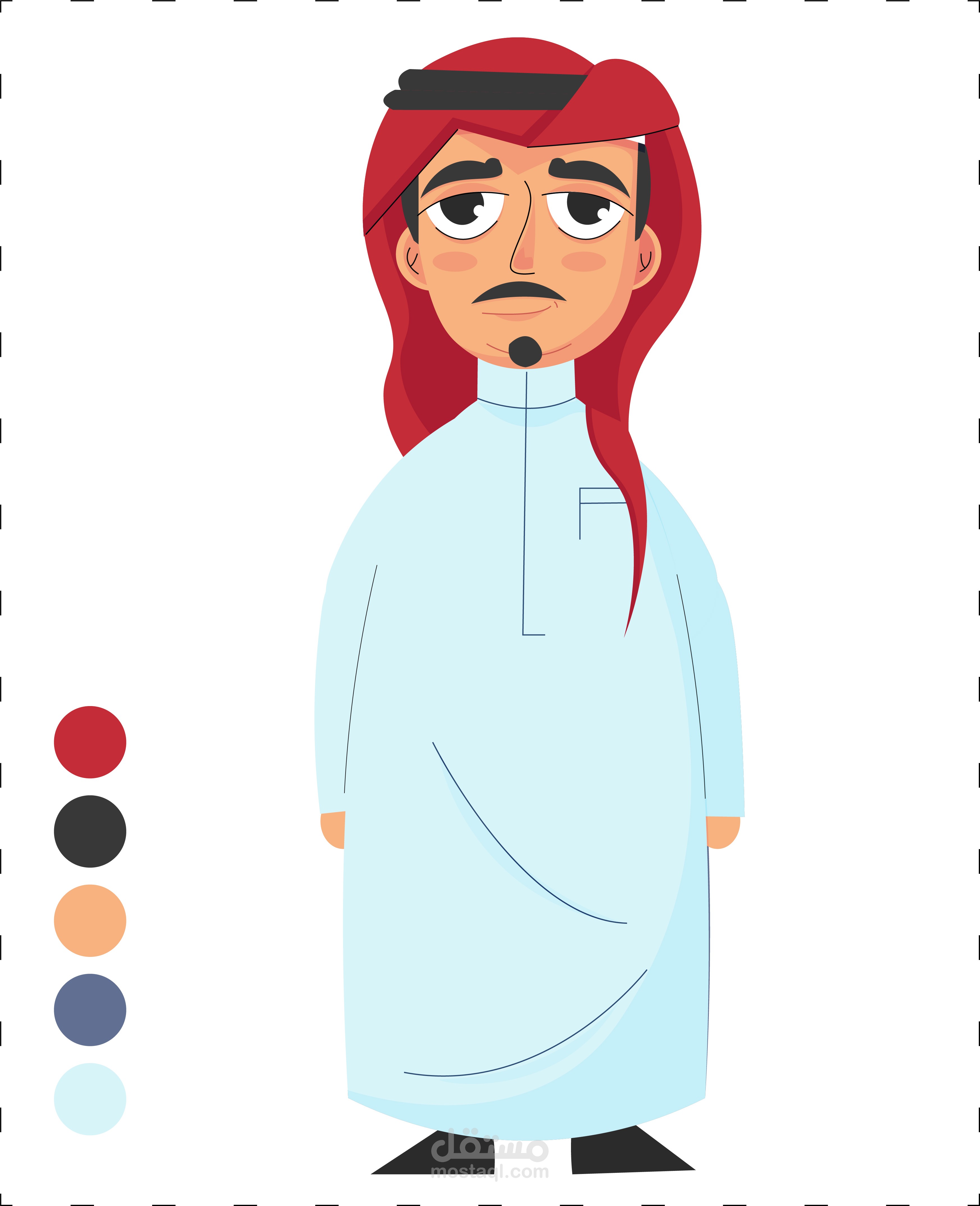 شخصية سعودية كرتونية