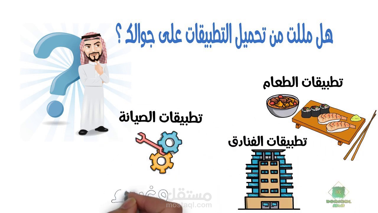 اعلان تطبيق باستخدام برنامج فيديو اسكرايب