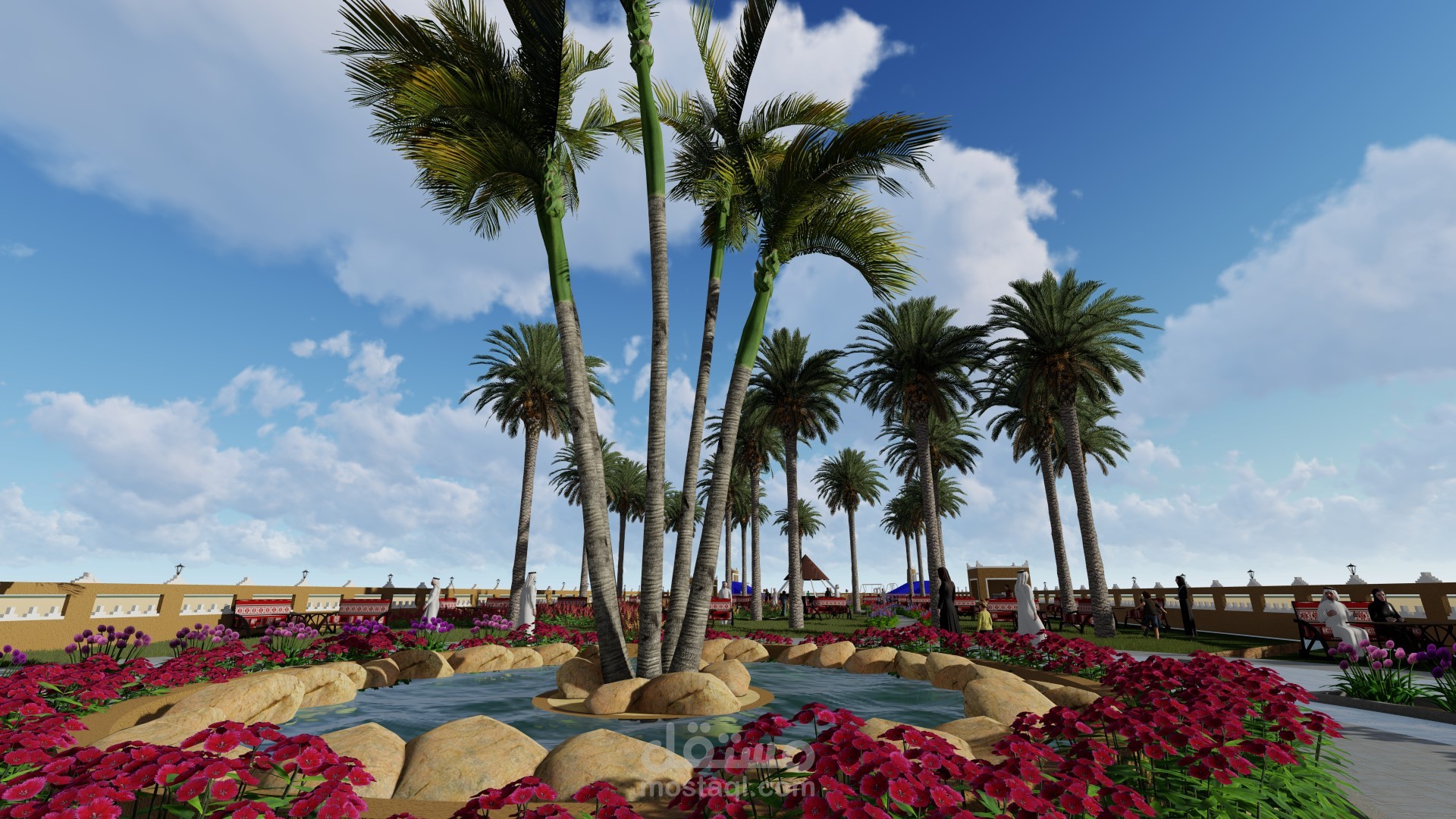 تصميم حديقة في السعودية