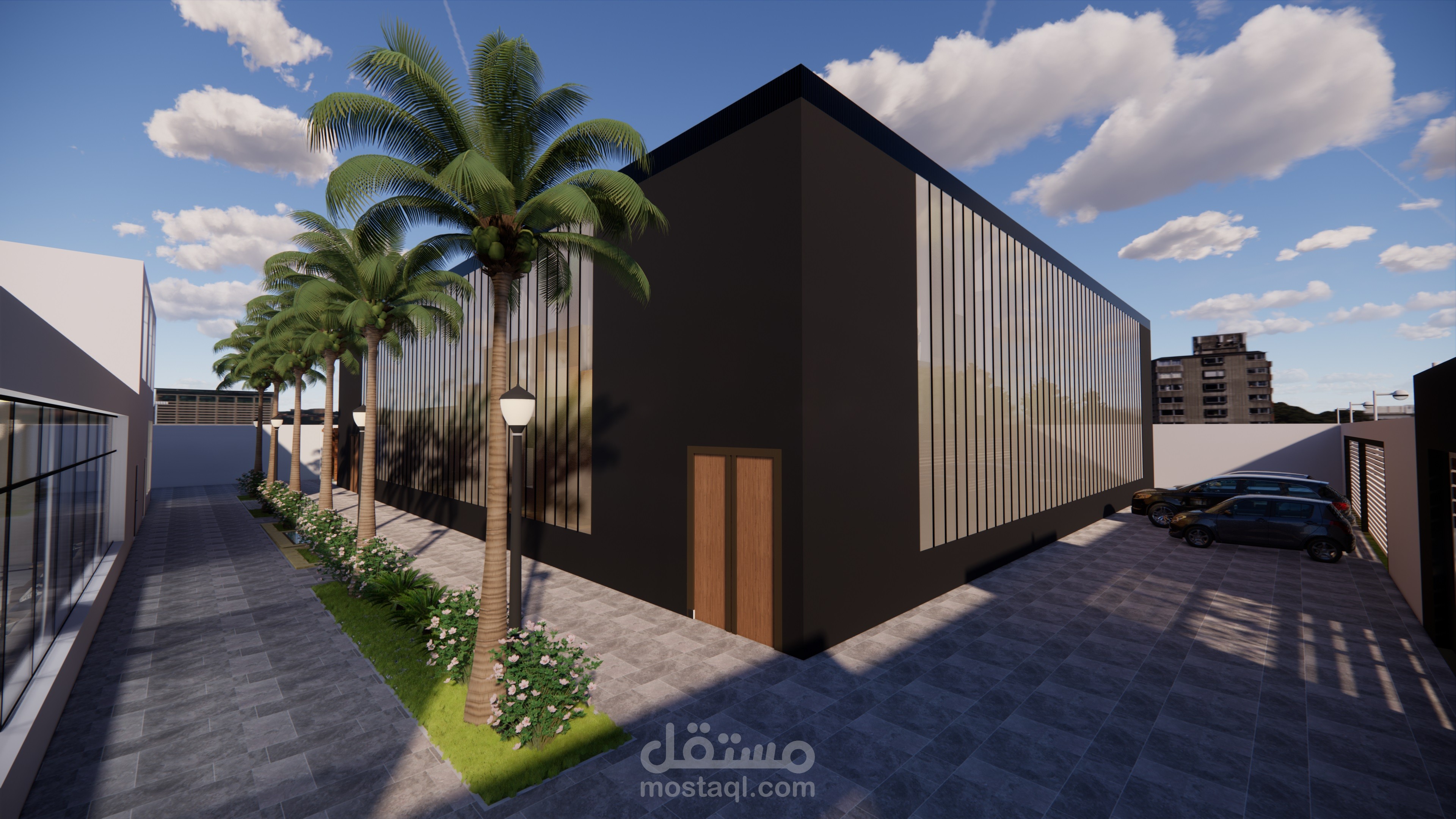 تصميم مجمع رياضي كامل