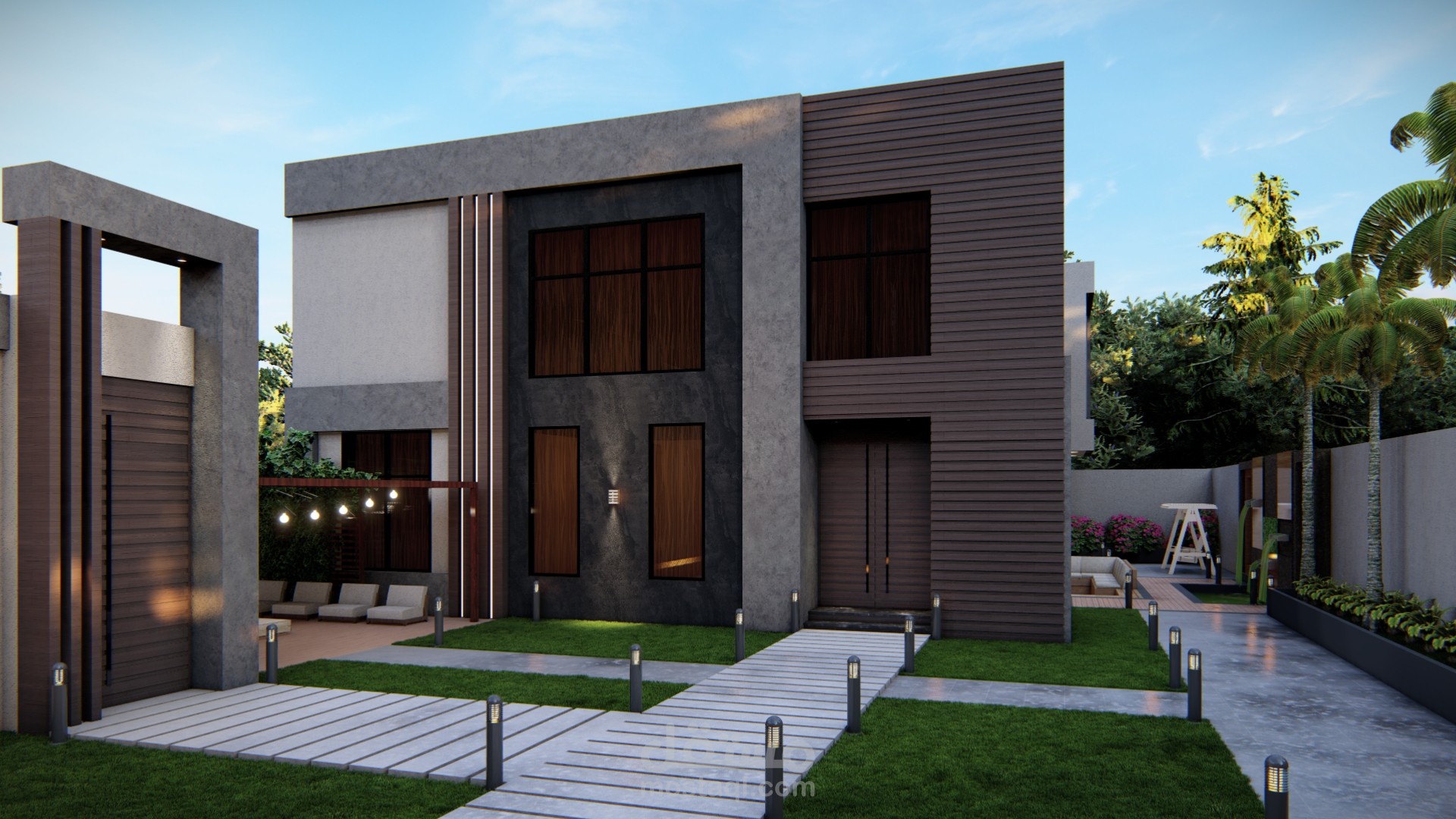 تصميم واجهة خارجية وحوش