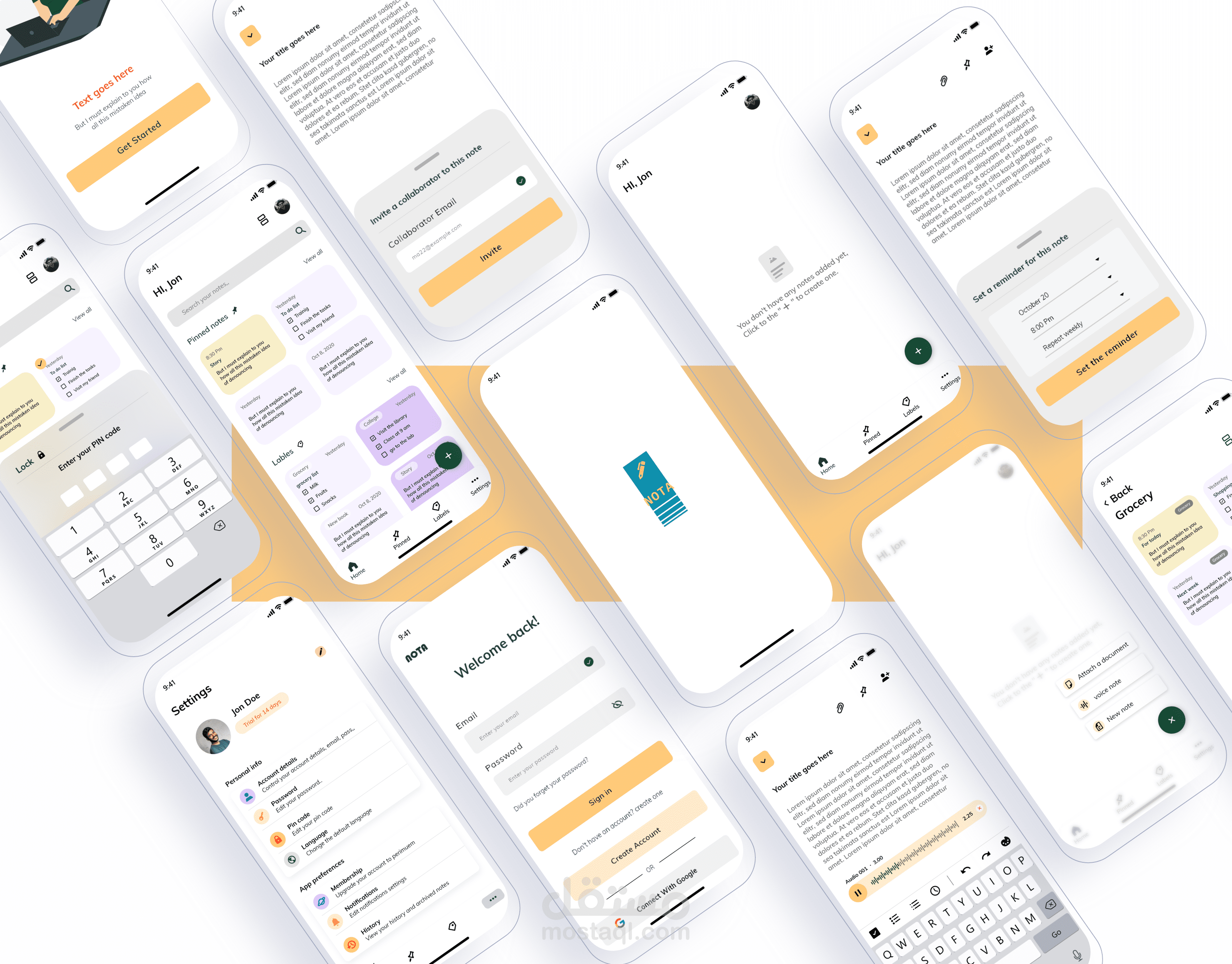 NOTA - Note taking app