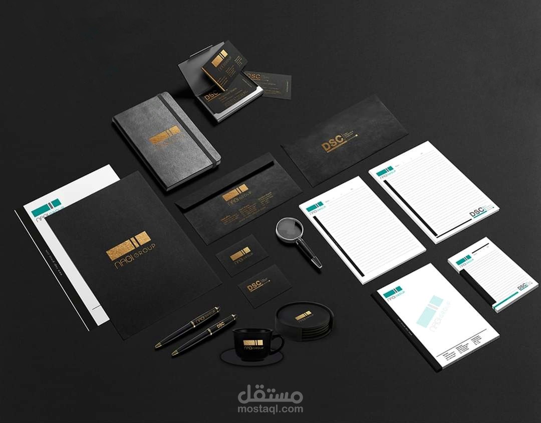 تصاميم لبعض الهويات البصريه