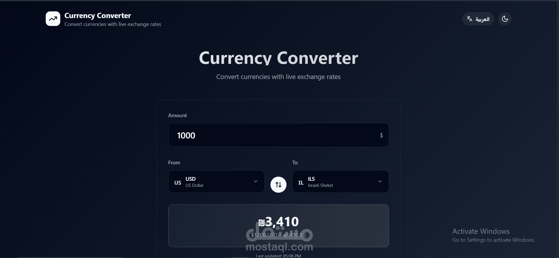 Currency Converter app