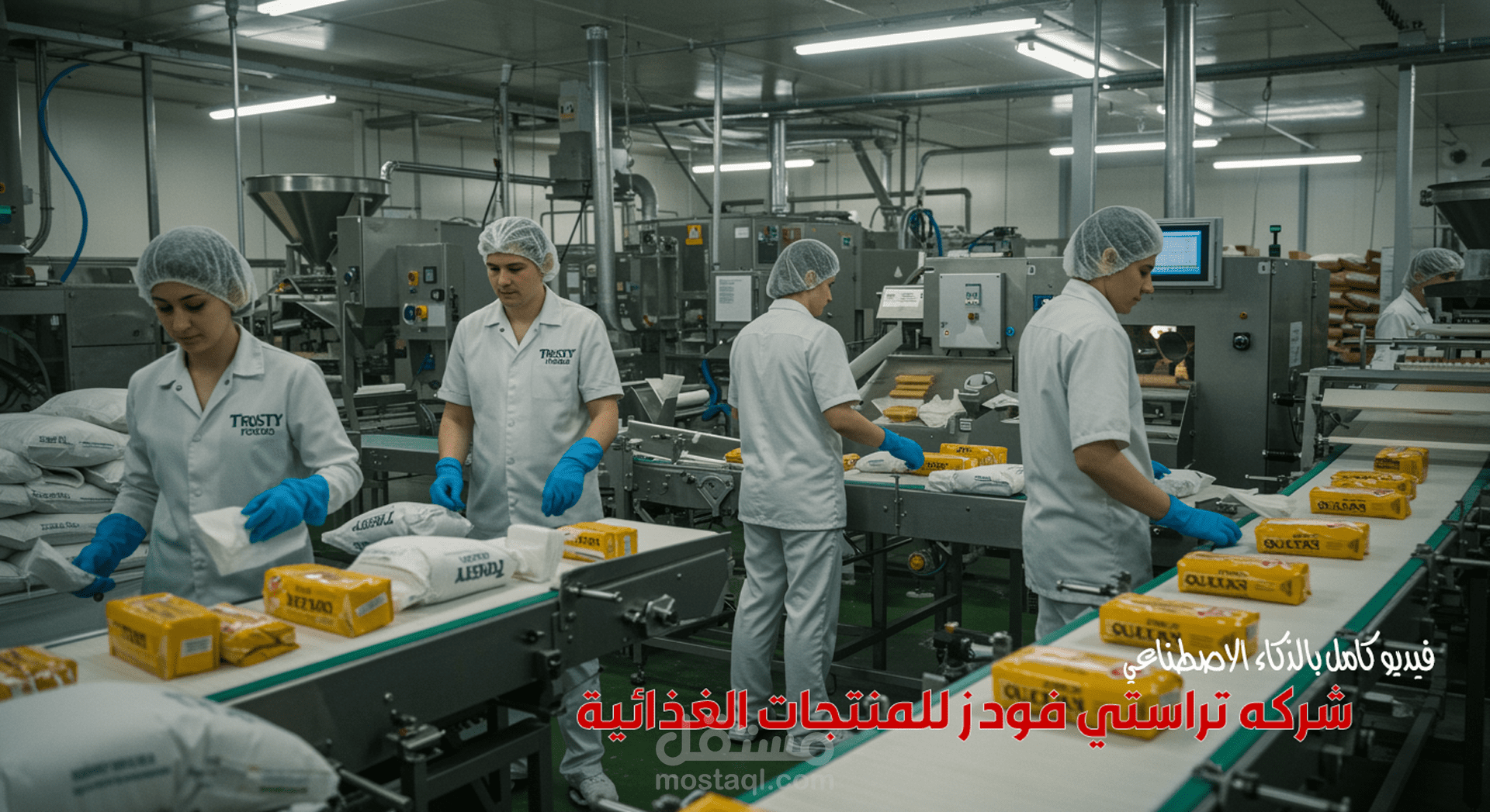 فيديو اعلان سينمائي واقعي بالذكاء الاصطناعي لشركه منتجات غذلئية