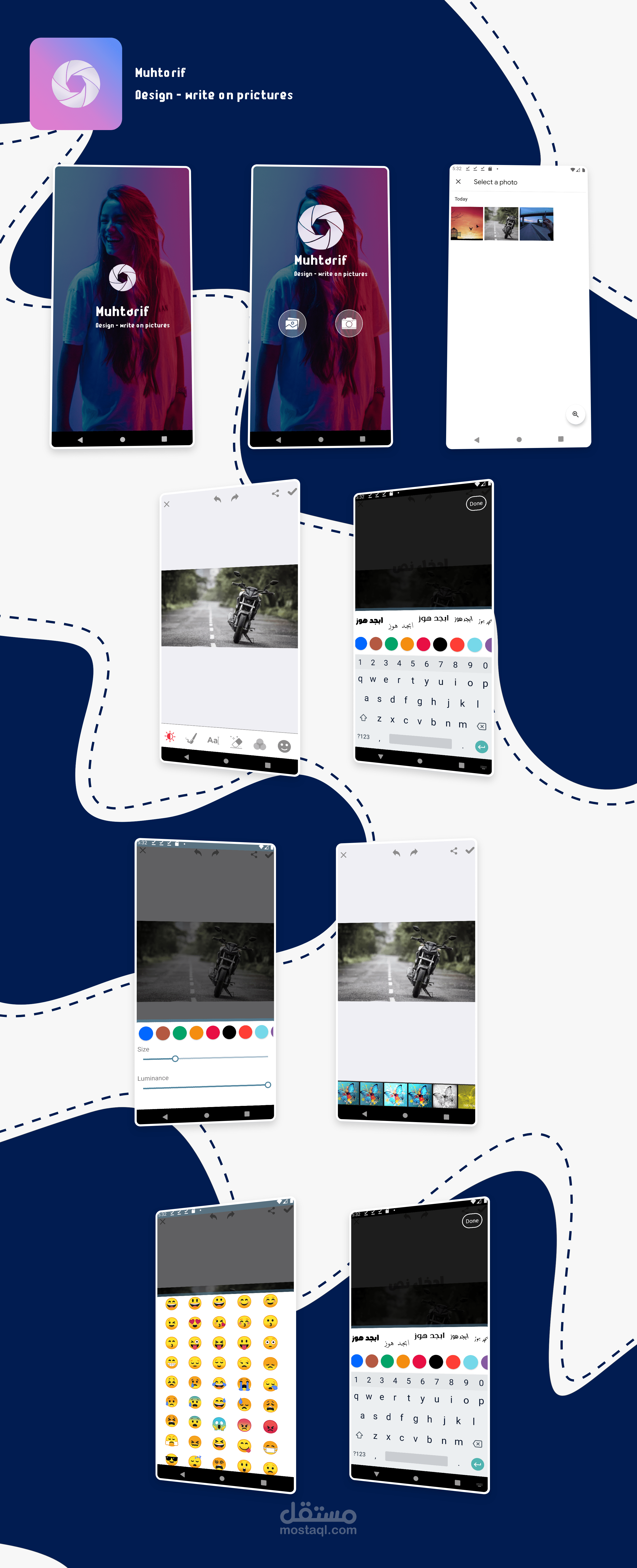 Muhtorif Design - write on prictures