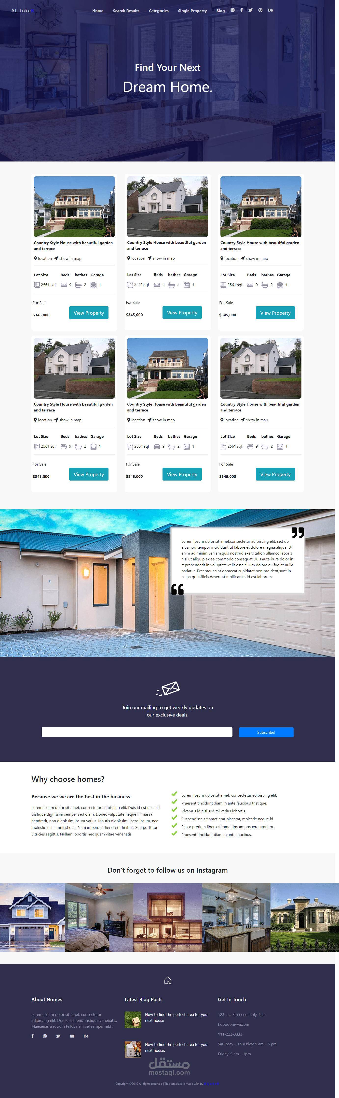 home website