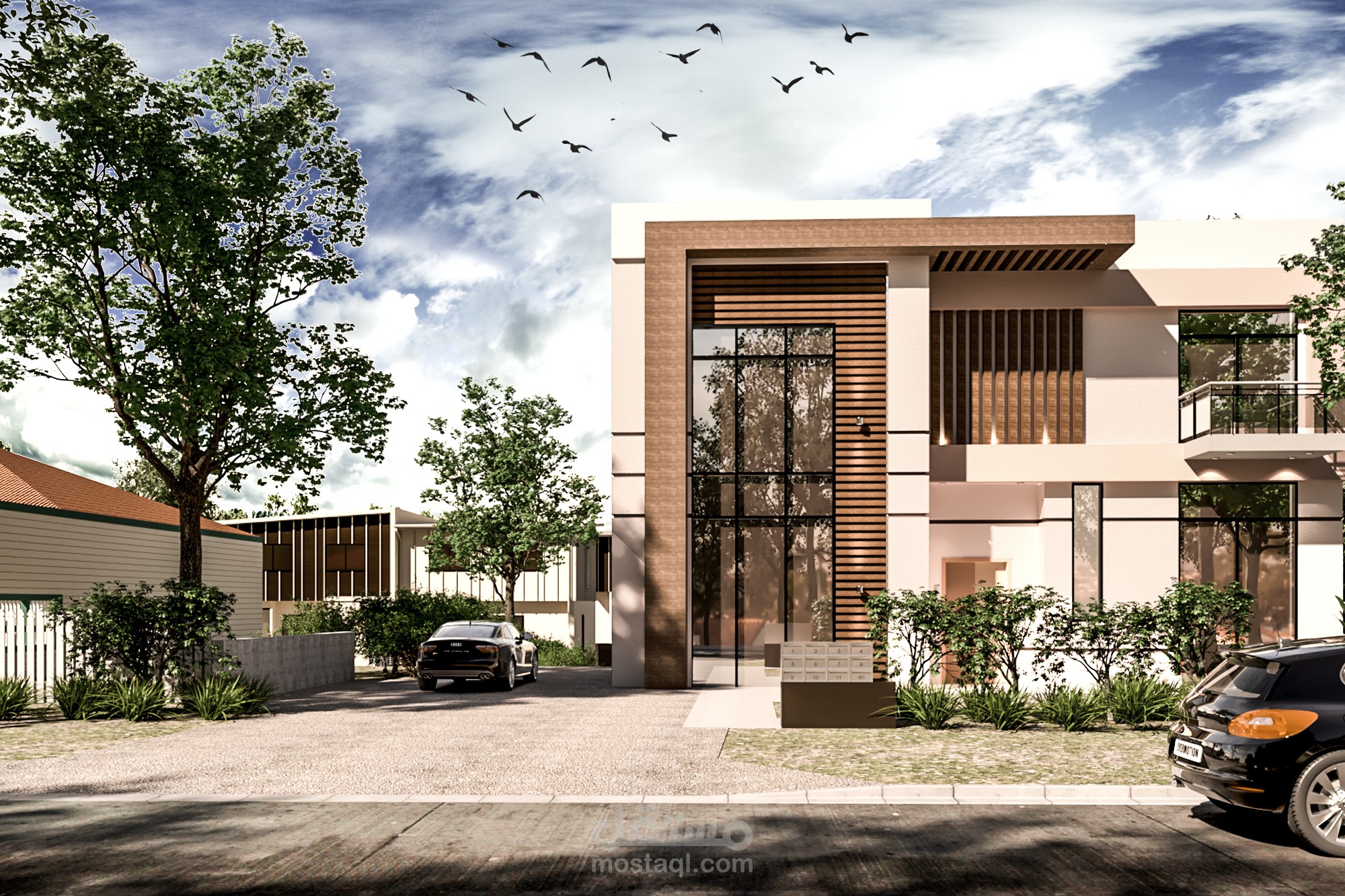 تصميم واجهه فيلا