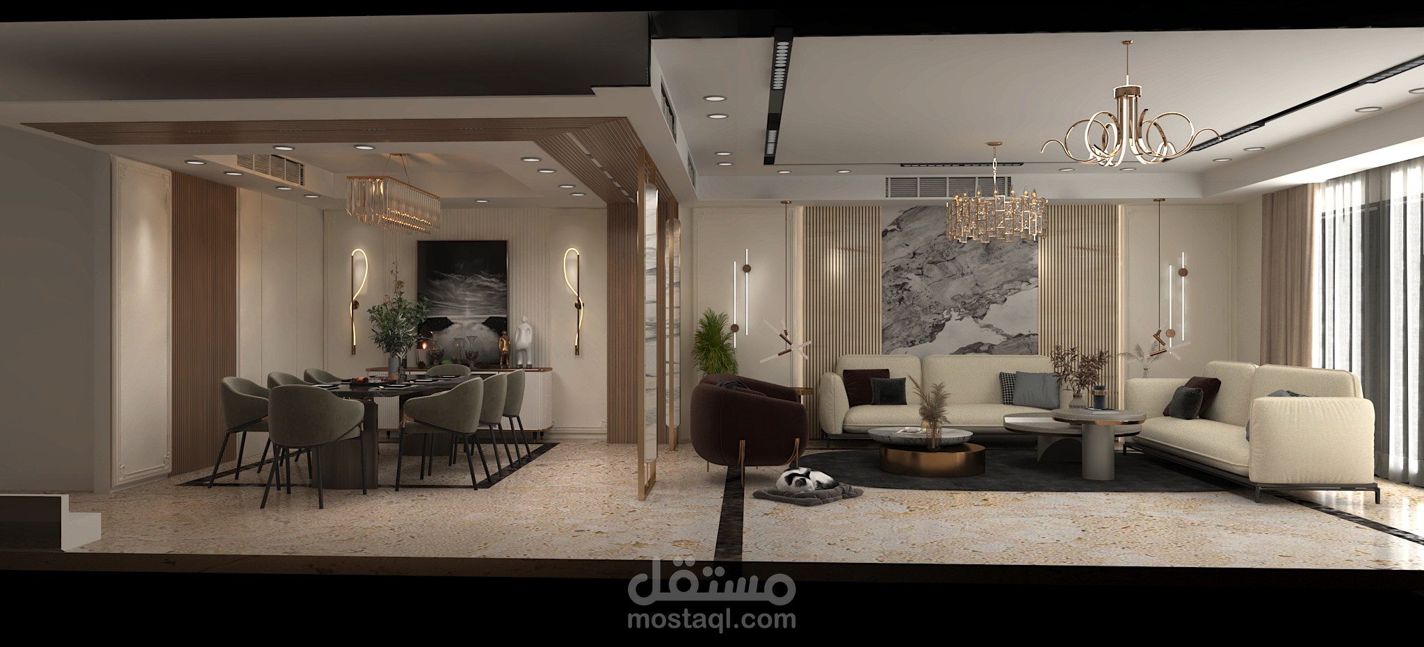 تصميم مدخل فيلا في مدينة 6 اكتوبر