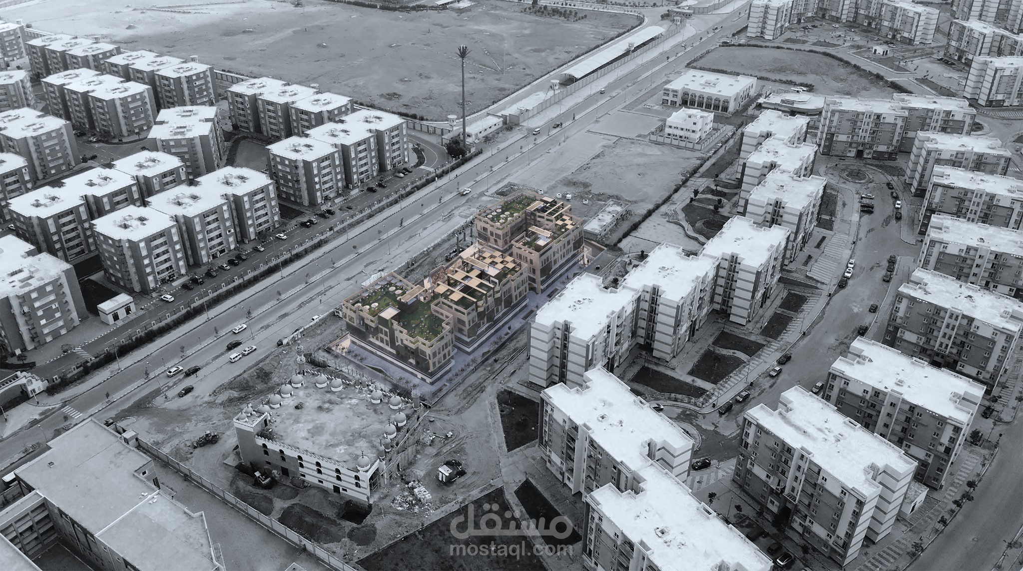 لوح تنفيذية لتاون مول في حدايق اكتوبر