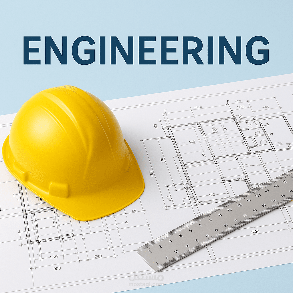 إعداد المخططات والتقارير الهندسية ومتابعة الورشات